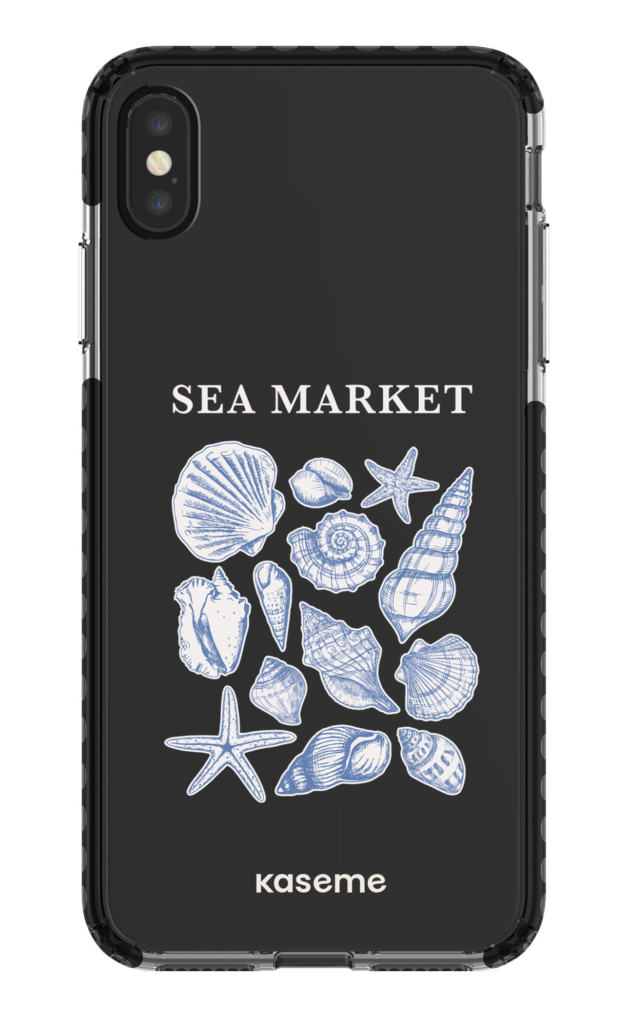 iPhone XS Max Clear Case - Black Souvenir Clear Case -