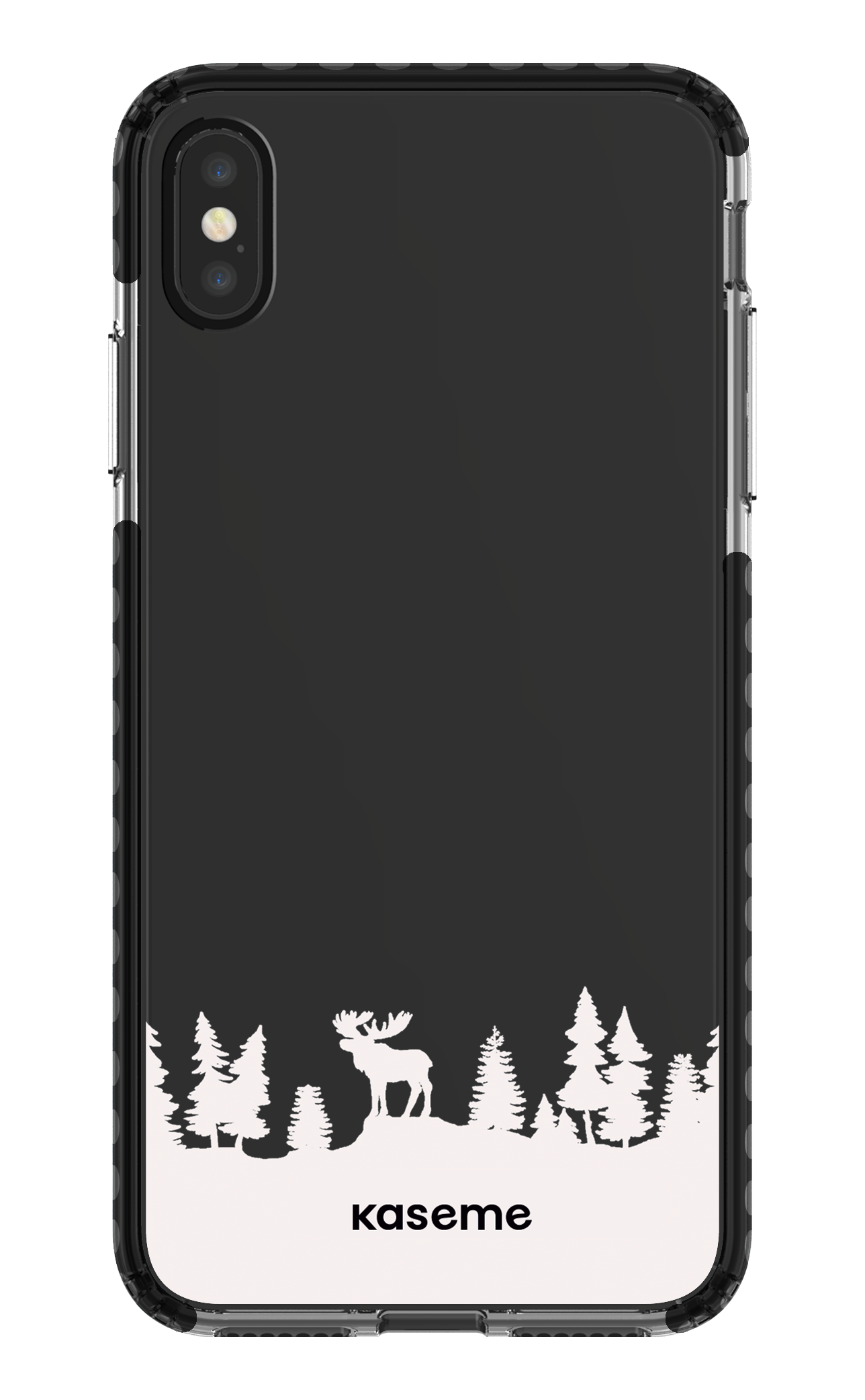 iPhone XS Max Clear Case - Black The Moose Clear Case -