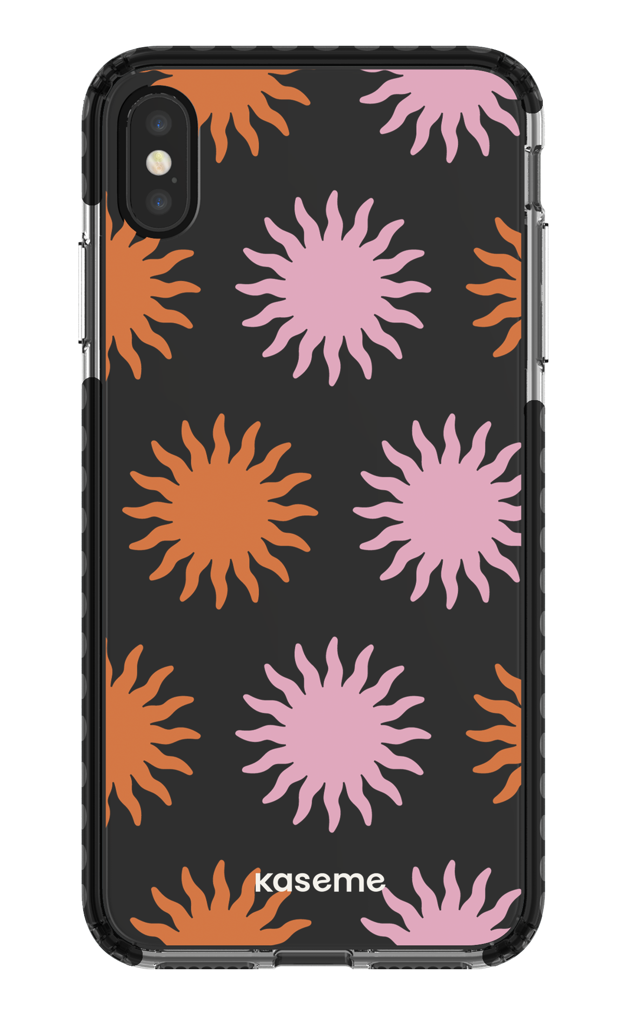 iPhone XS Max Clear Case - Black Vitamin Sea Clear Case -