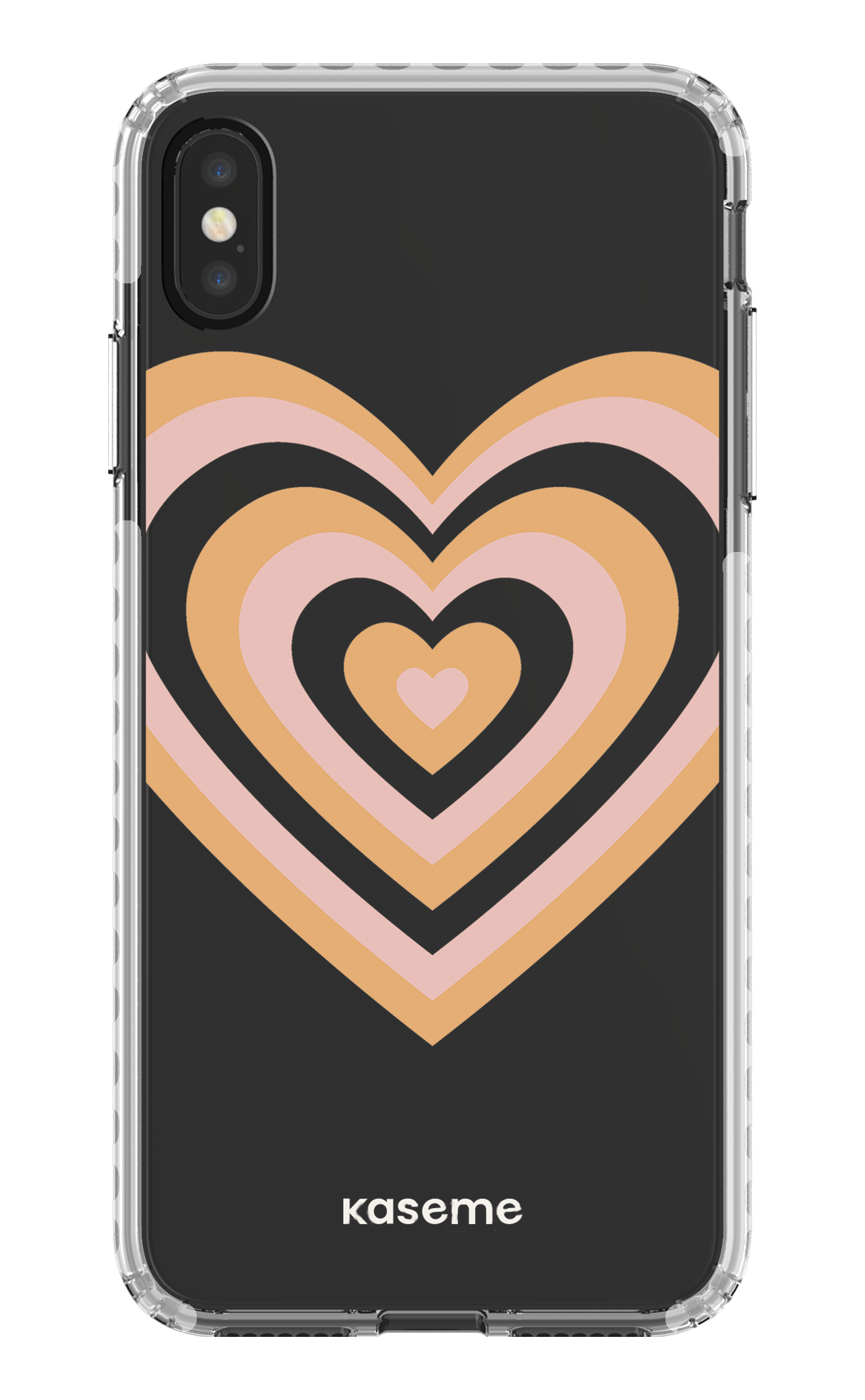 iPhone XS Max Clear Case - White Amor Clear Case -