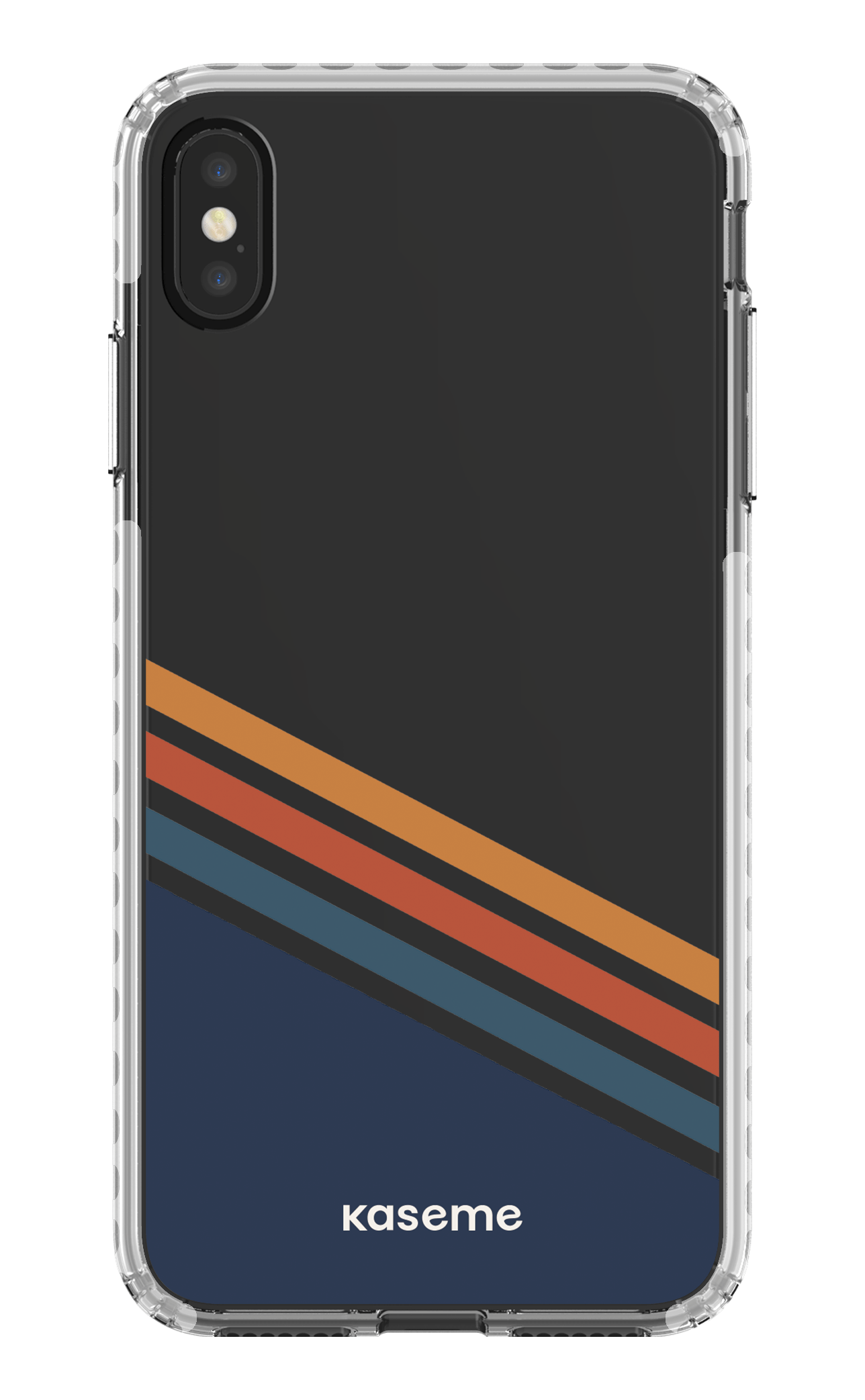 iPhone XS Max Clear Case - White Bitter Clear Case -