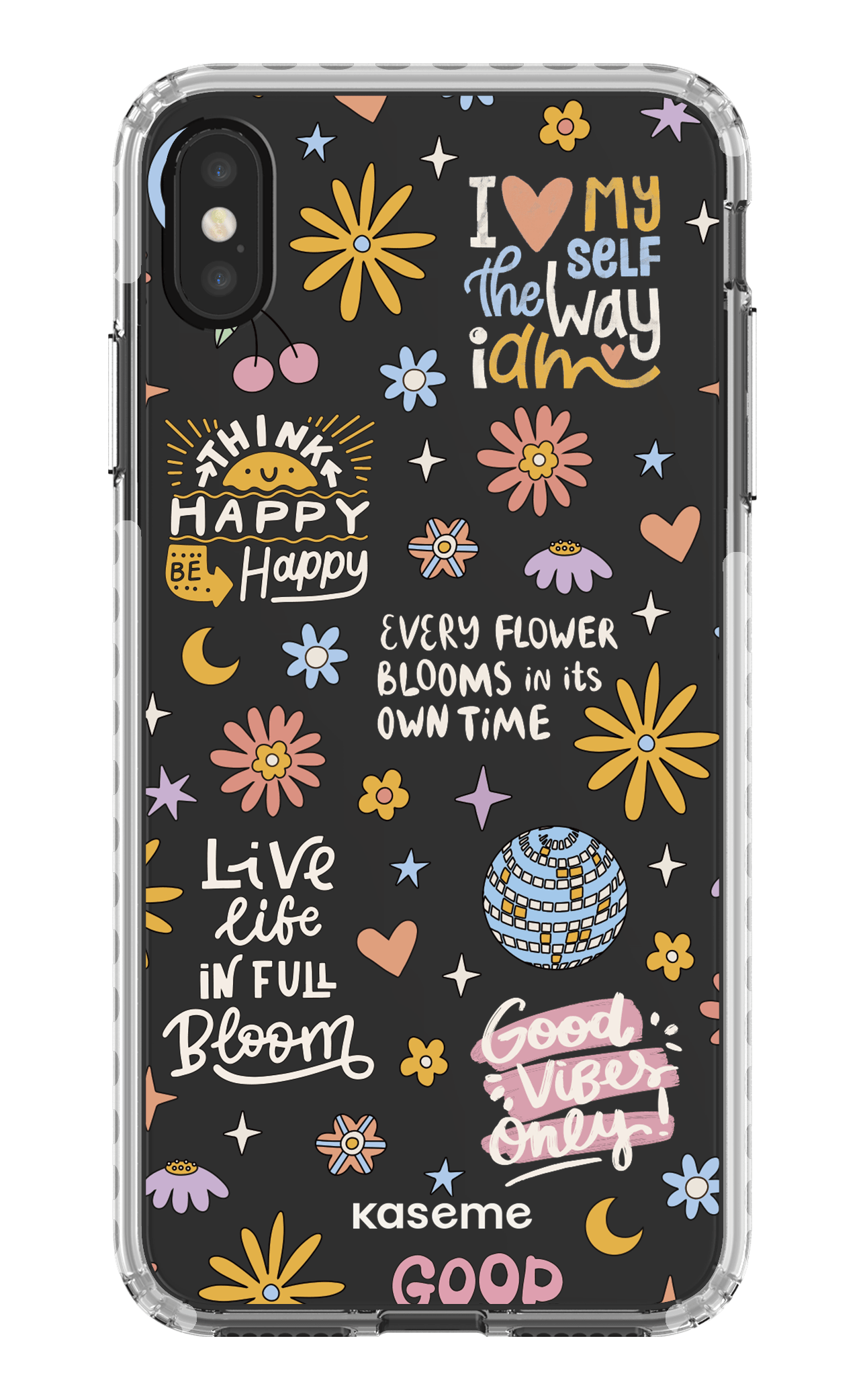 iPhone XS Max Clear Case - White Candid clear case -