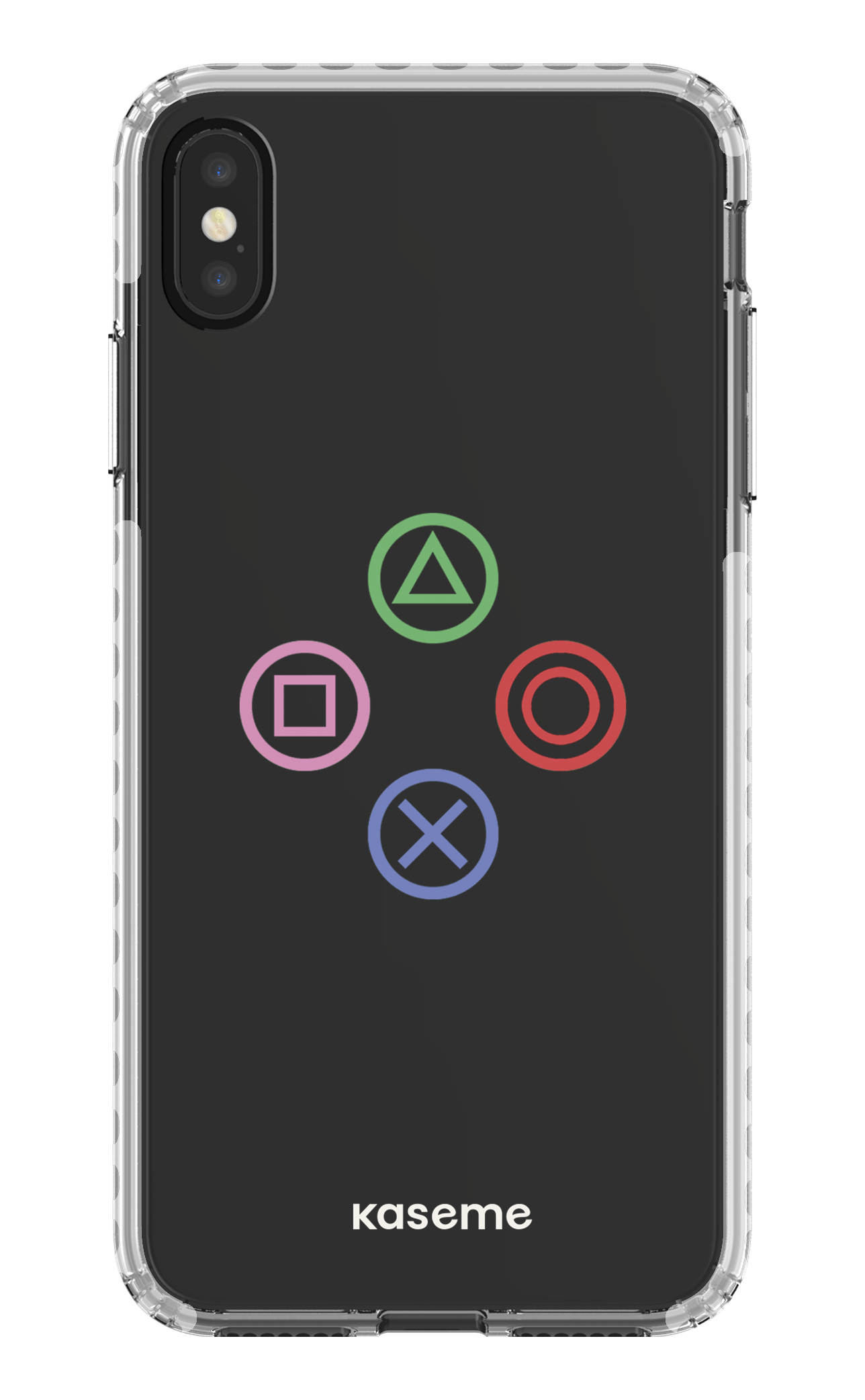 iPhone XS Max Clear Case - White Console clear case -