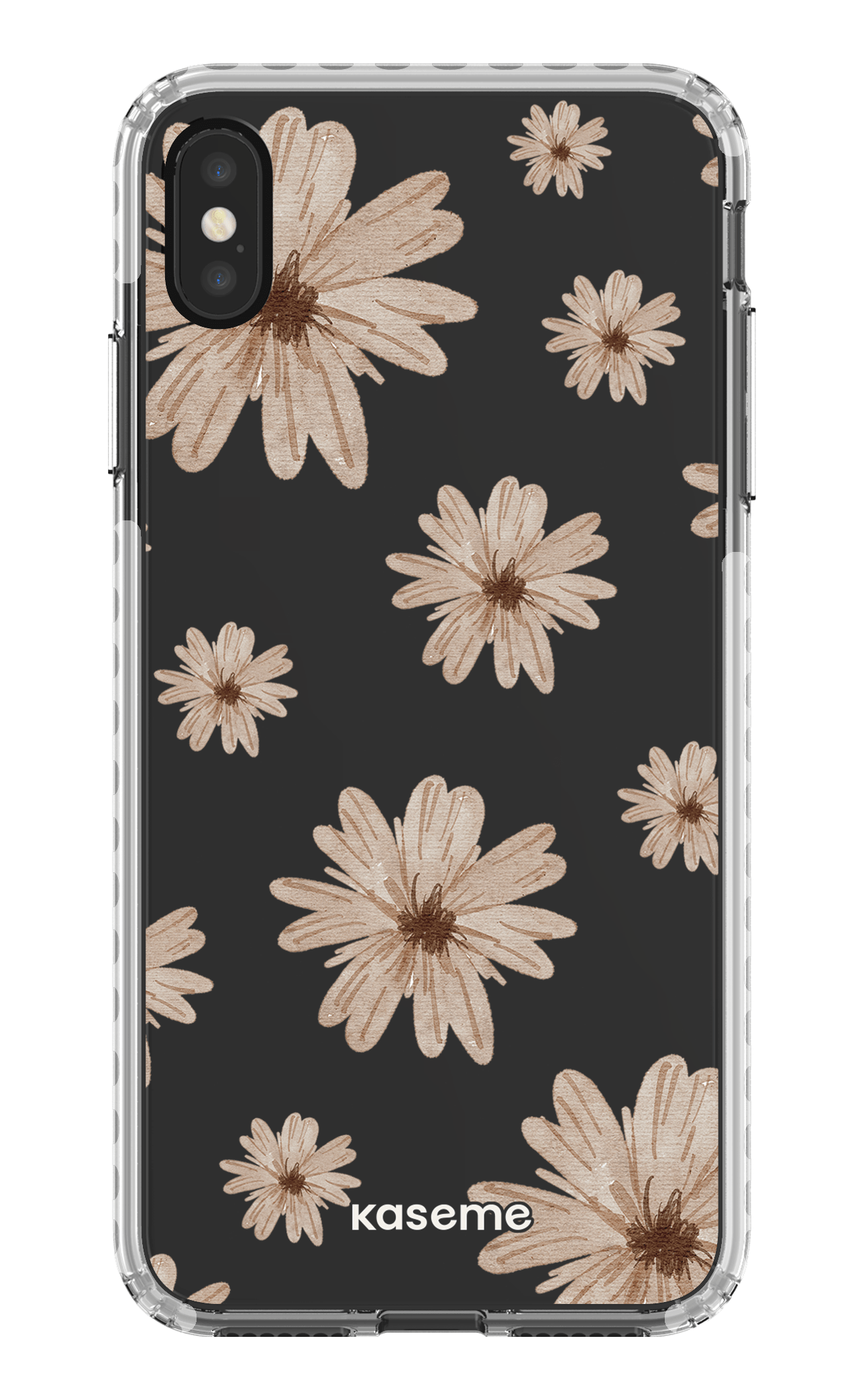 iPhone XS Max Clear Case - White Delicate Dreams Clear Case -