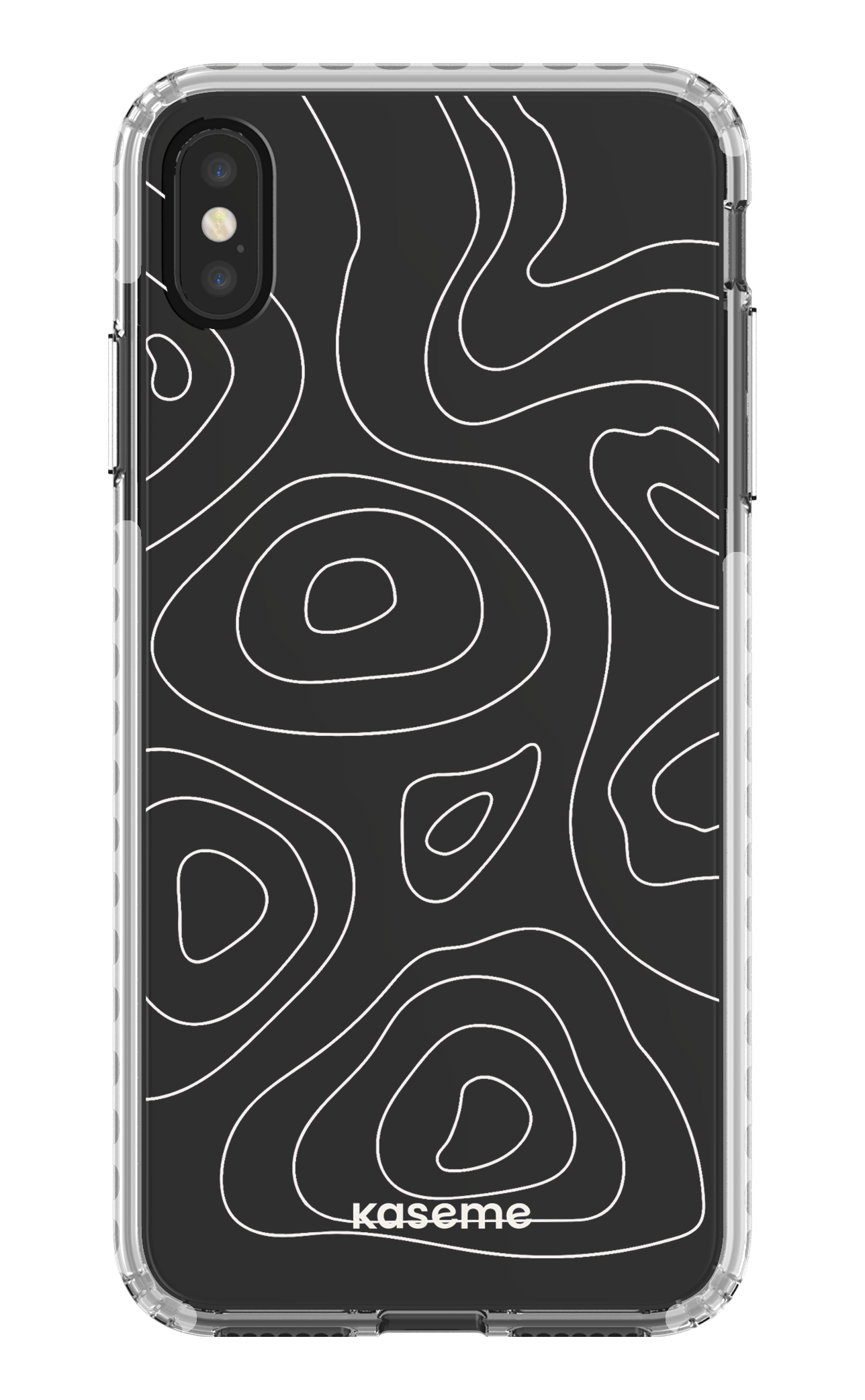 iPhone XS Max Clear Case - White Enigma Clear Case -