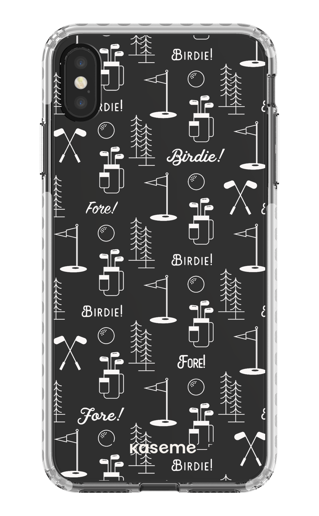 iPhone XS Max Clear Case - White Fore clear case -