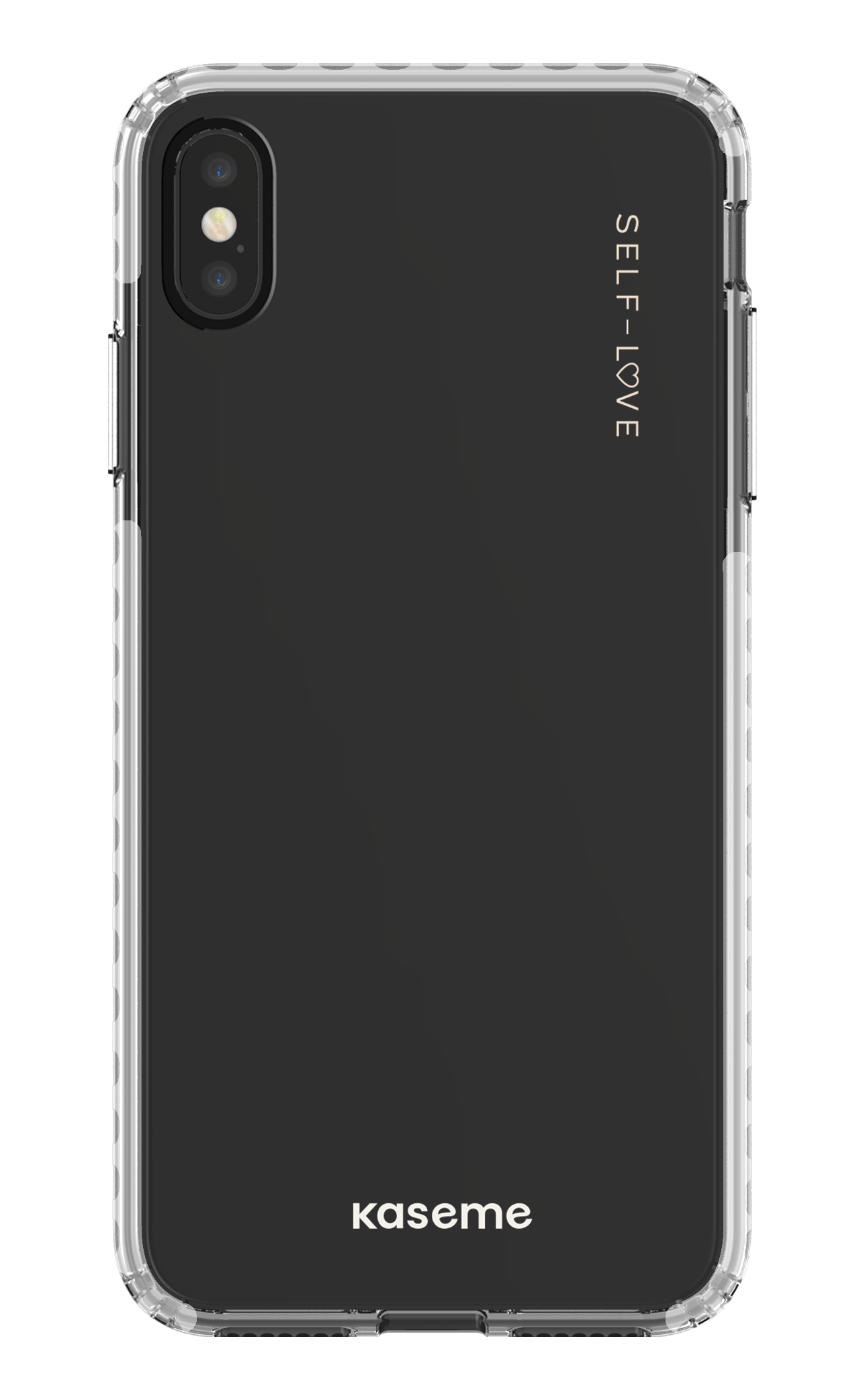 iPhone XS Max Clear Case - White Forevermore Clear Case -