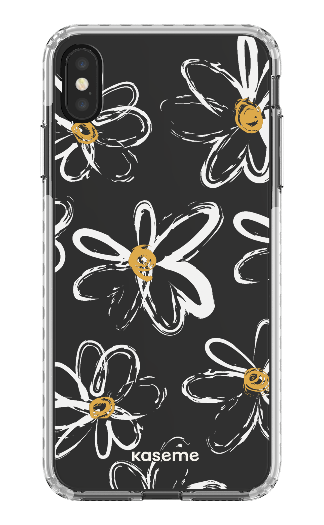 iPhone XS Max Clear Case - White Give me flowers Clear Case -