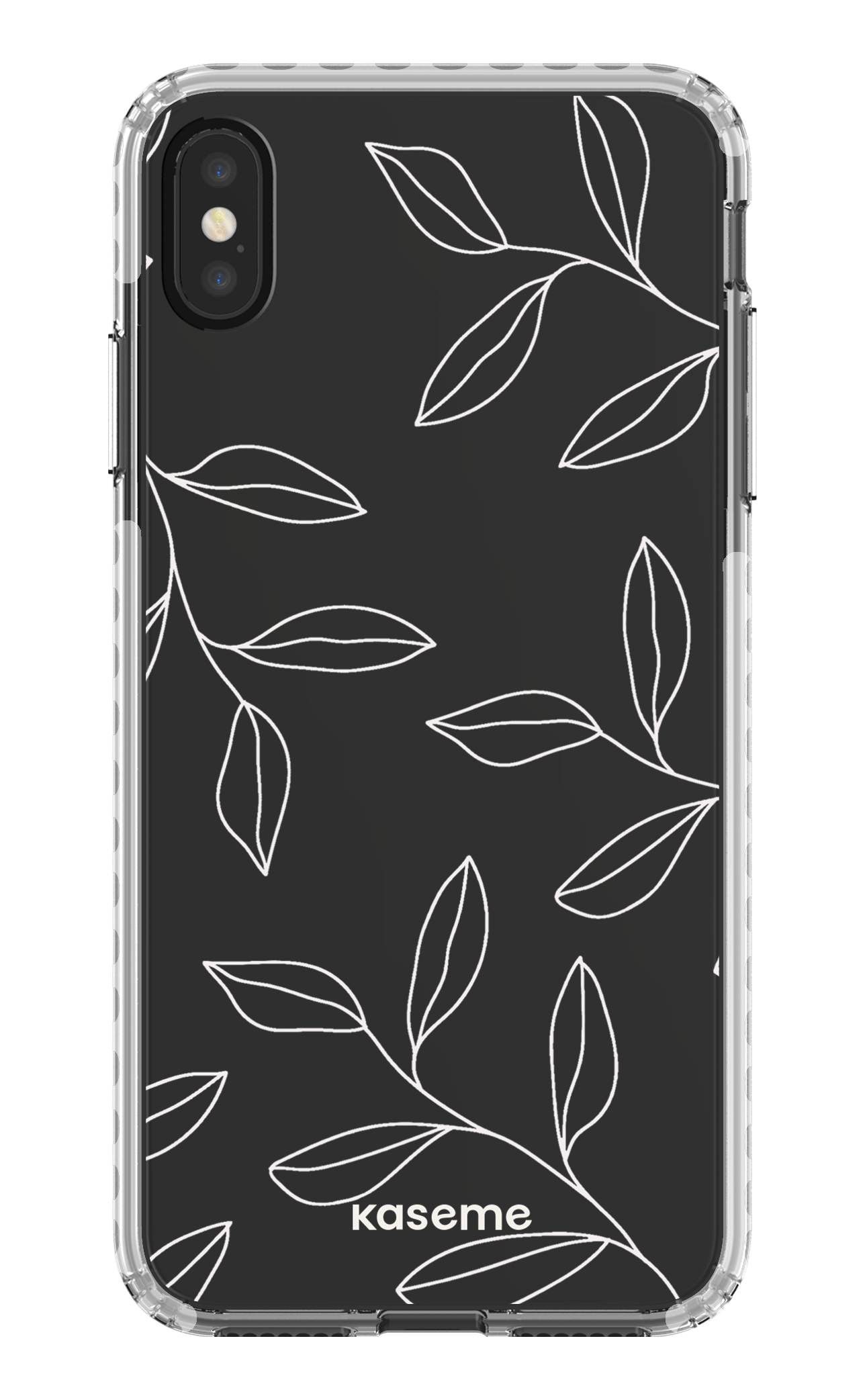 iPhone XS Max Clear Case - White Gloomy Clear Case -