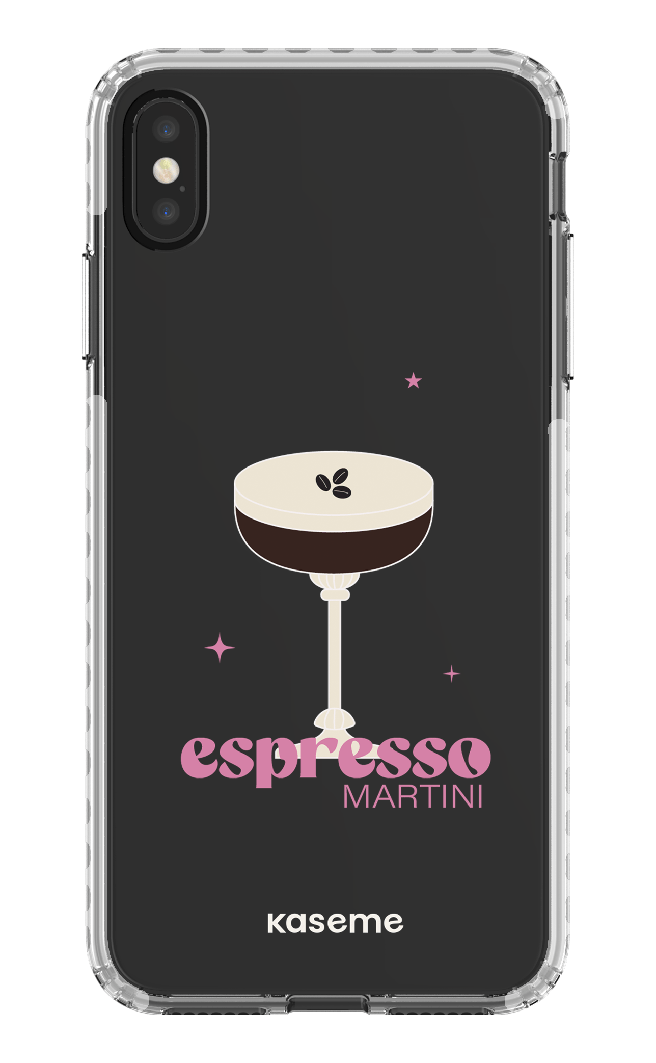 iPhone XS Max Clear Case - White Hold My Tiny Clear Case -