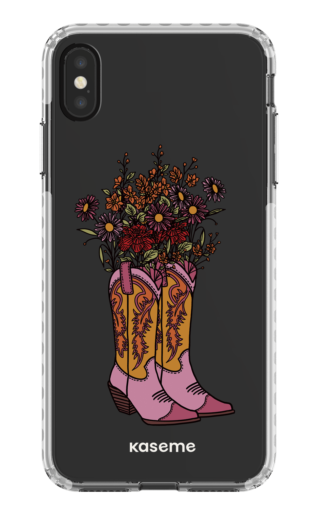 iPhone XS Max Clear Case - White Howdy Clear Case -