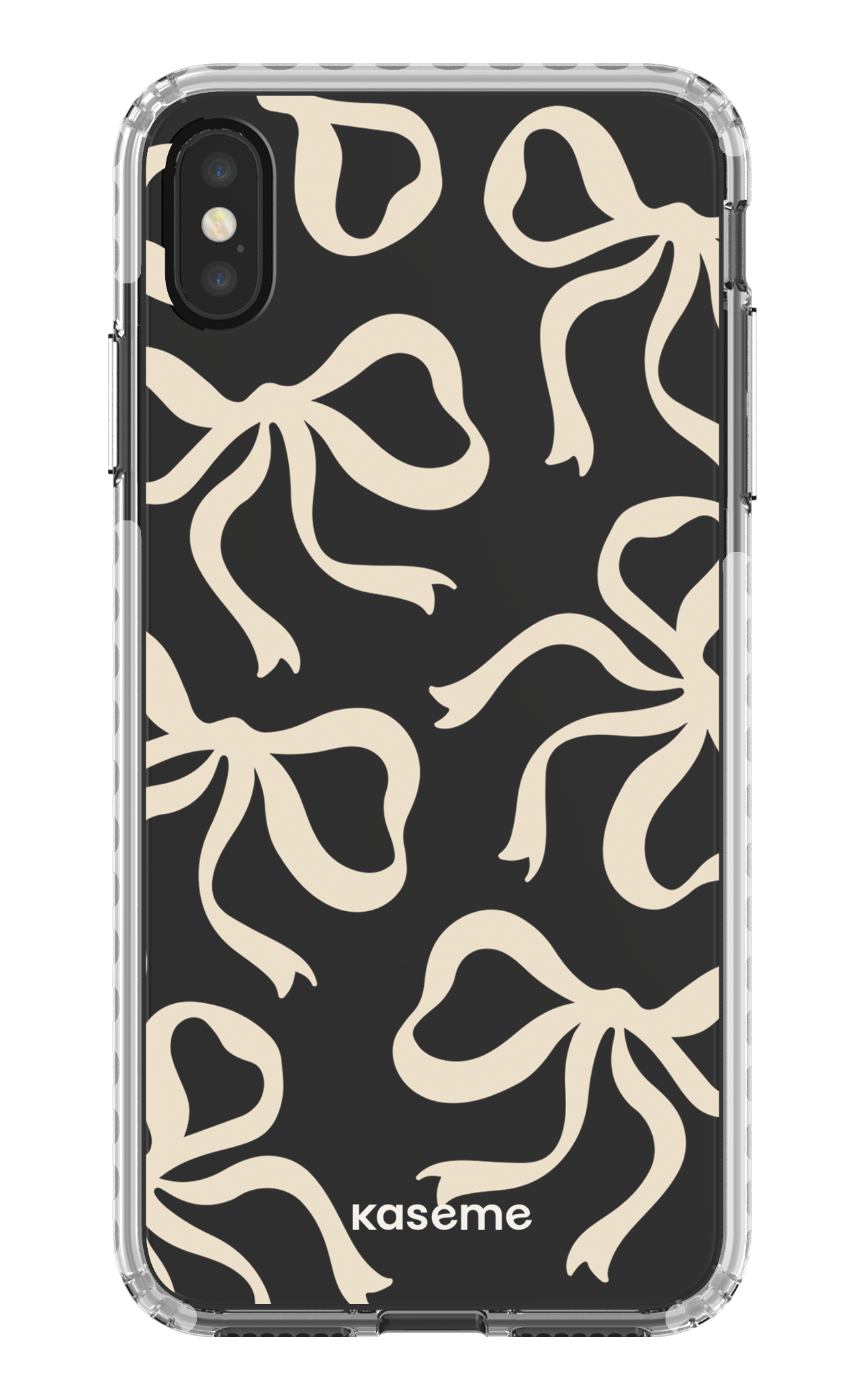 iPhone XS Max Clear Case - White Lace Clear Case -