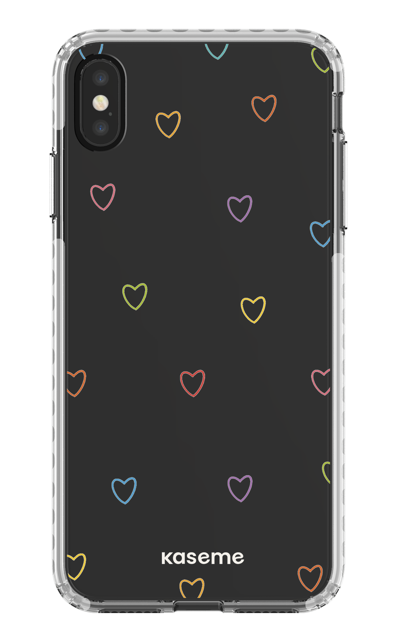 iPhone XS Max Clear Case - White Love Wins Clear Case -