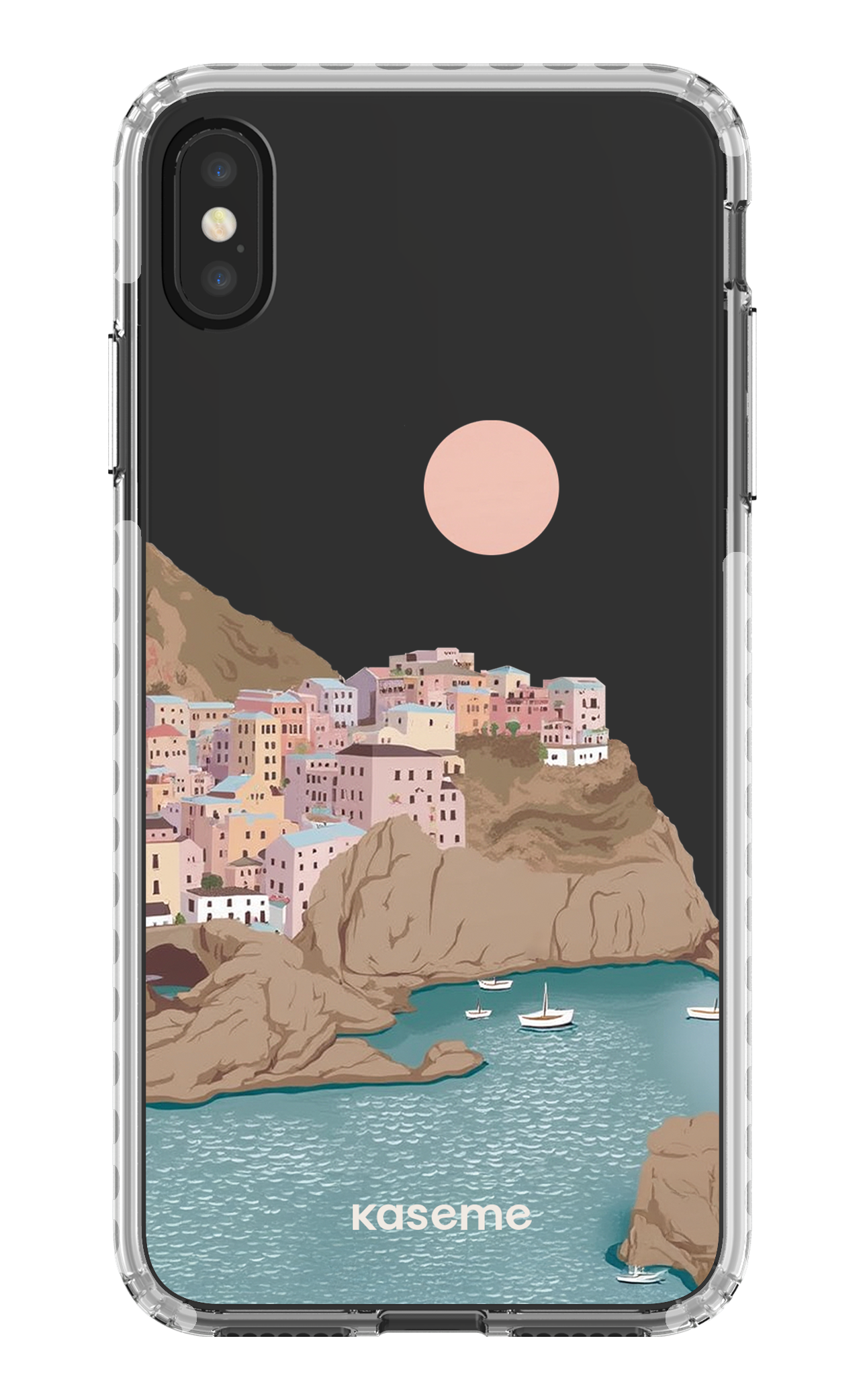 iPhone XS Max Clear Case - White Mediterrana Clear Case -