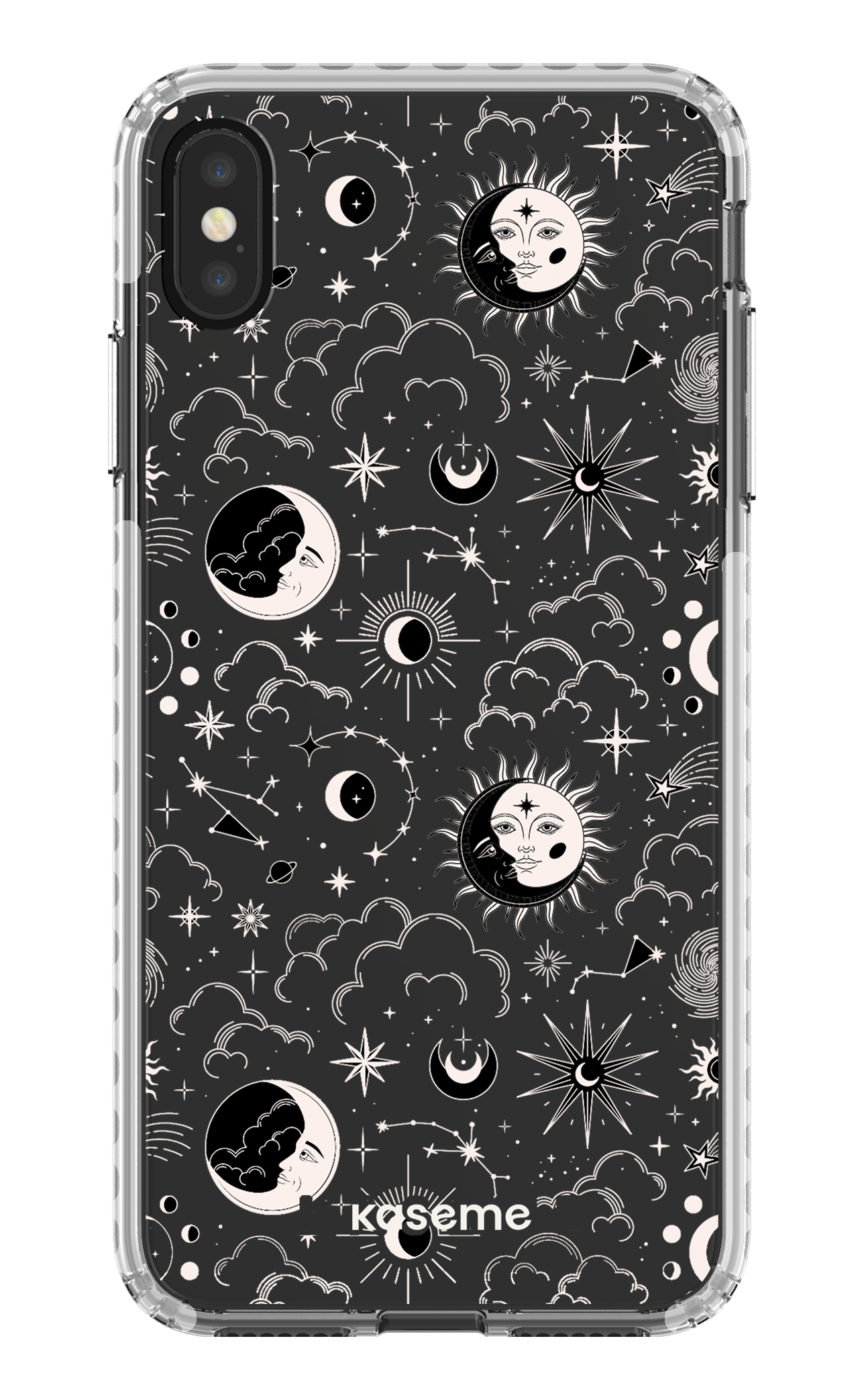 iPhone XS Max Clear Case - White Milky Way White Clear Case -