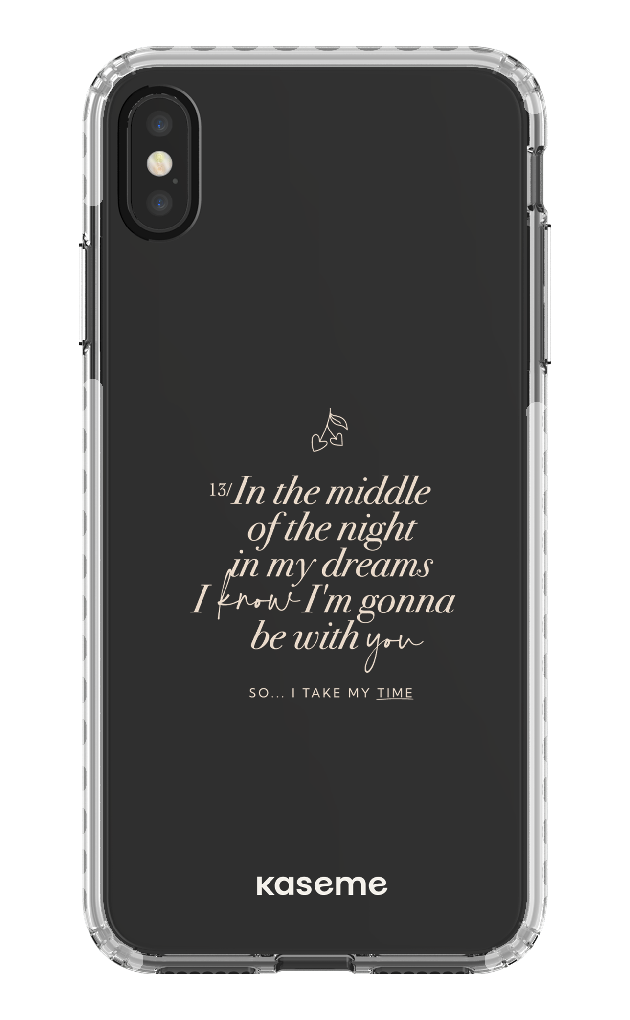 iPhone XS Max Clear Case - White Ready For It Clear Case -