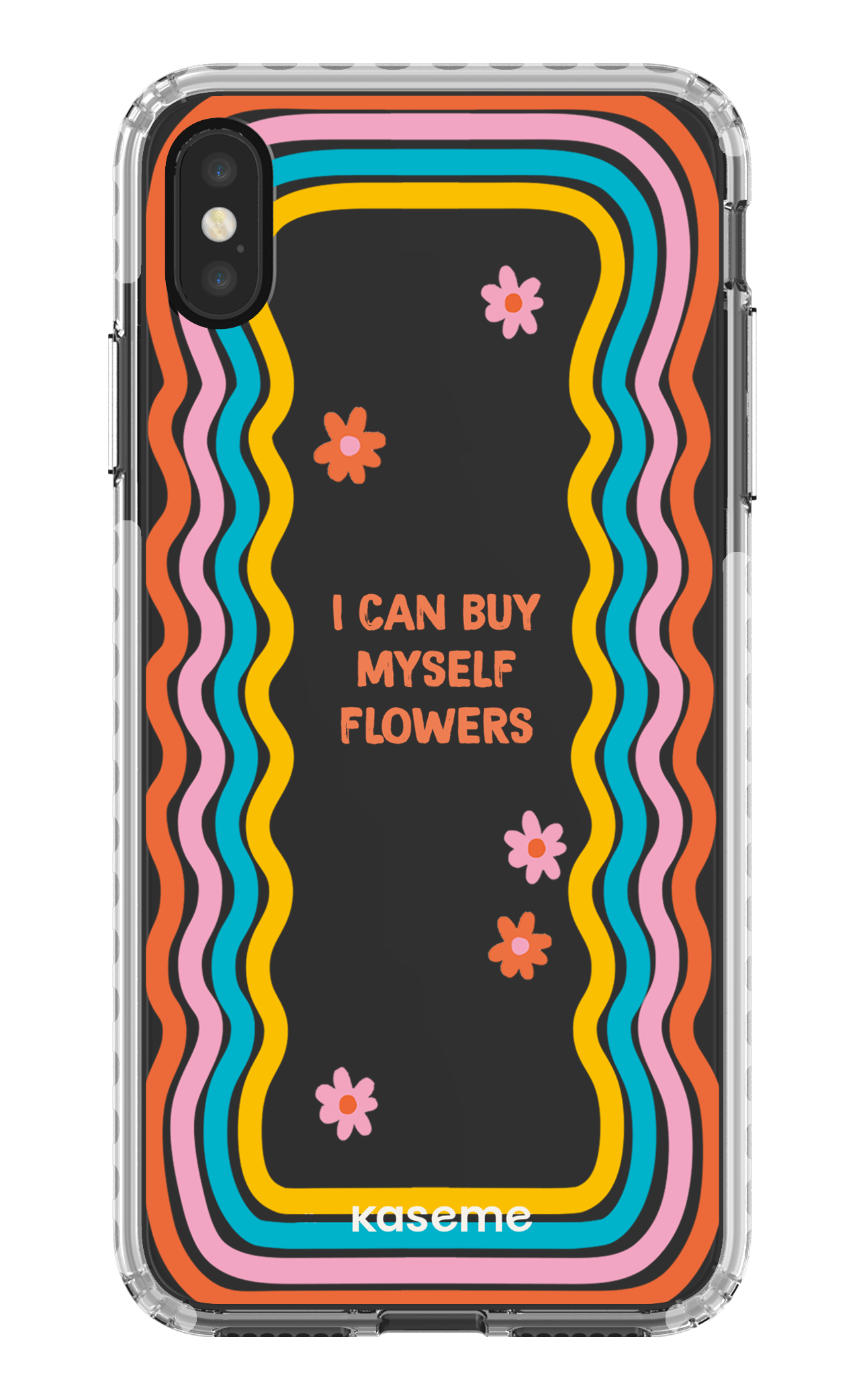 iPhone XS Max Clear Case - White She Can Clear Case -