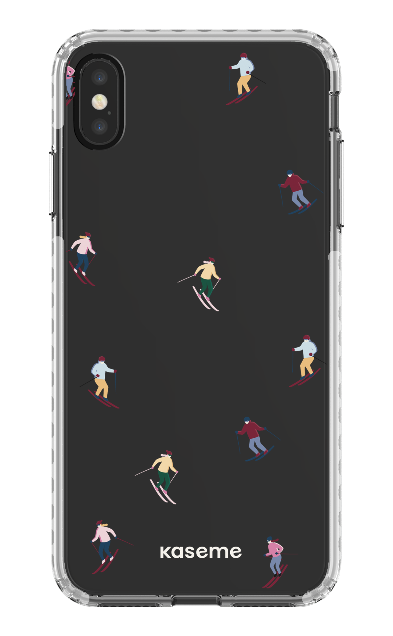 iPhone XS Max Clear Case - White Slope Clear Case -