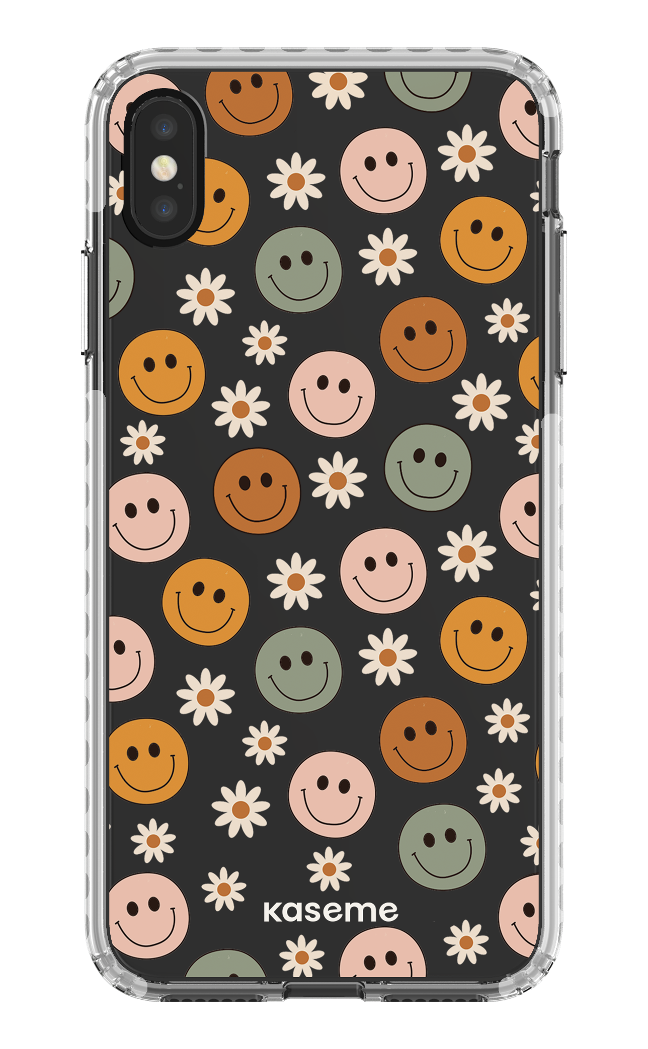 iPhone XS Max Clear Case - White Smirk Clear Case -