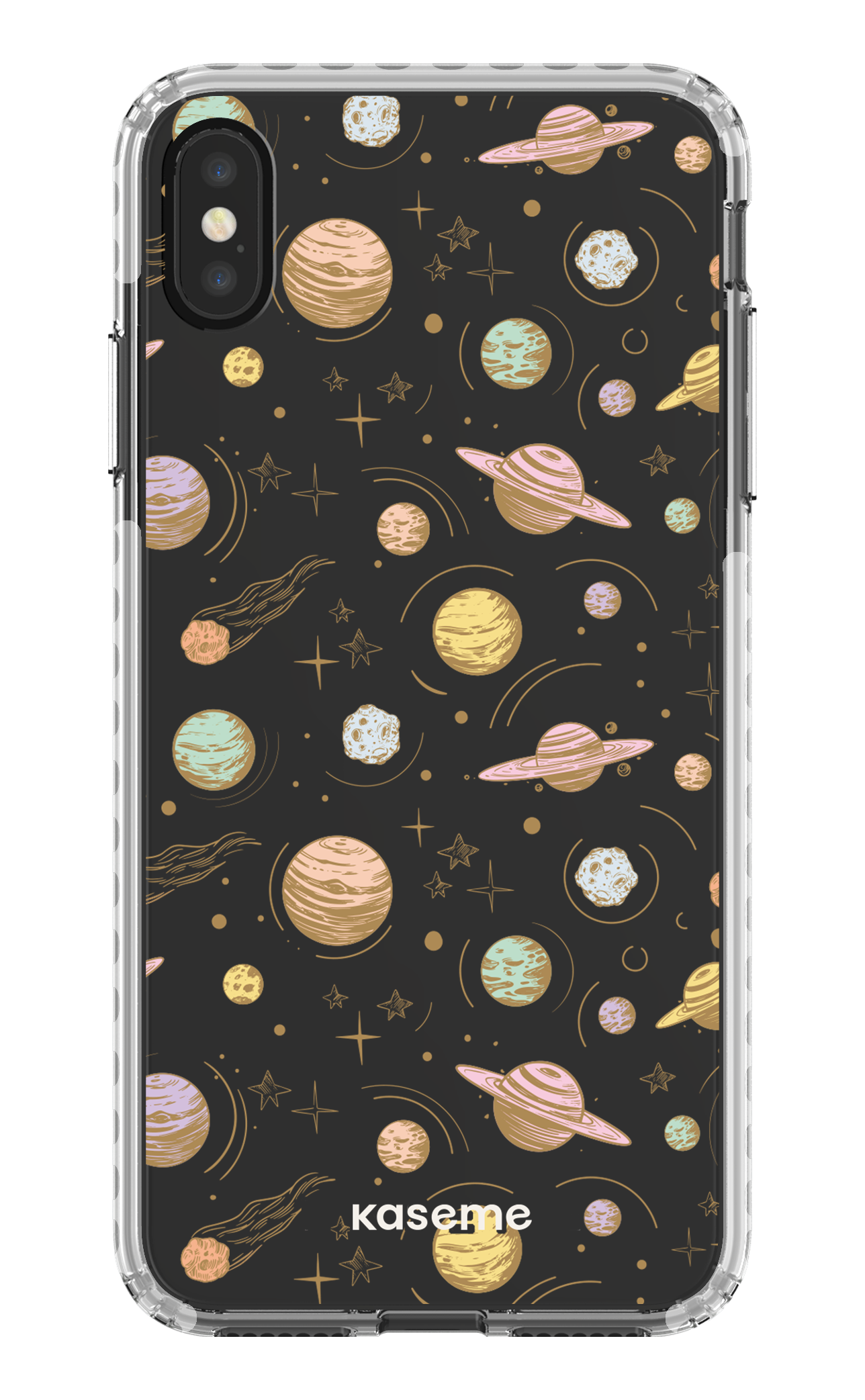 iPhone XS Max Clear Case - White Solar Clear Case -