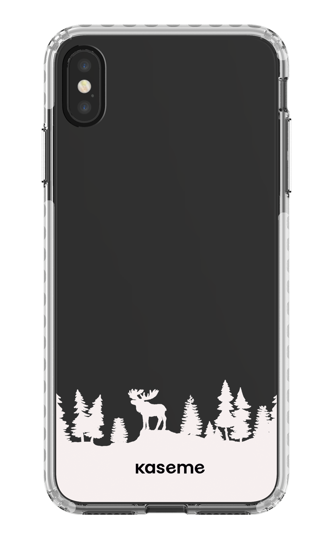 iPhone XS Max Clear Case - White The Moose Clear Case -