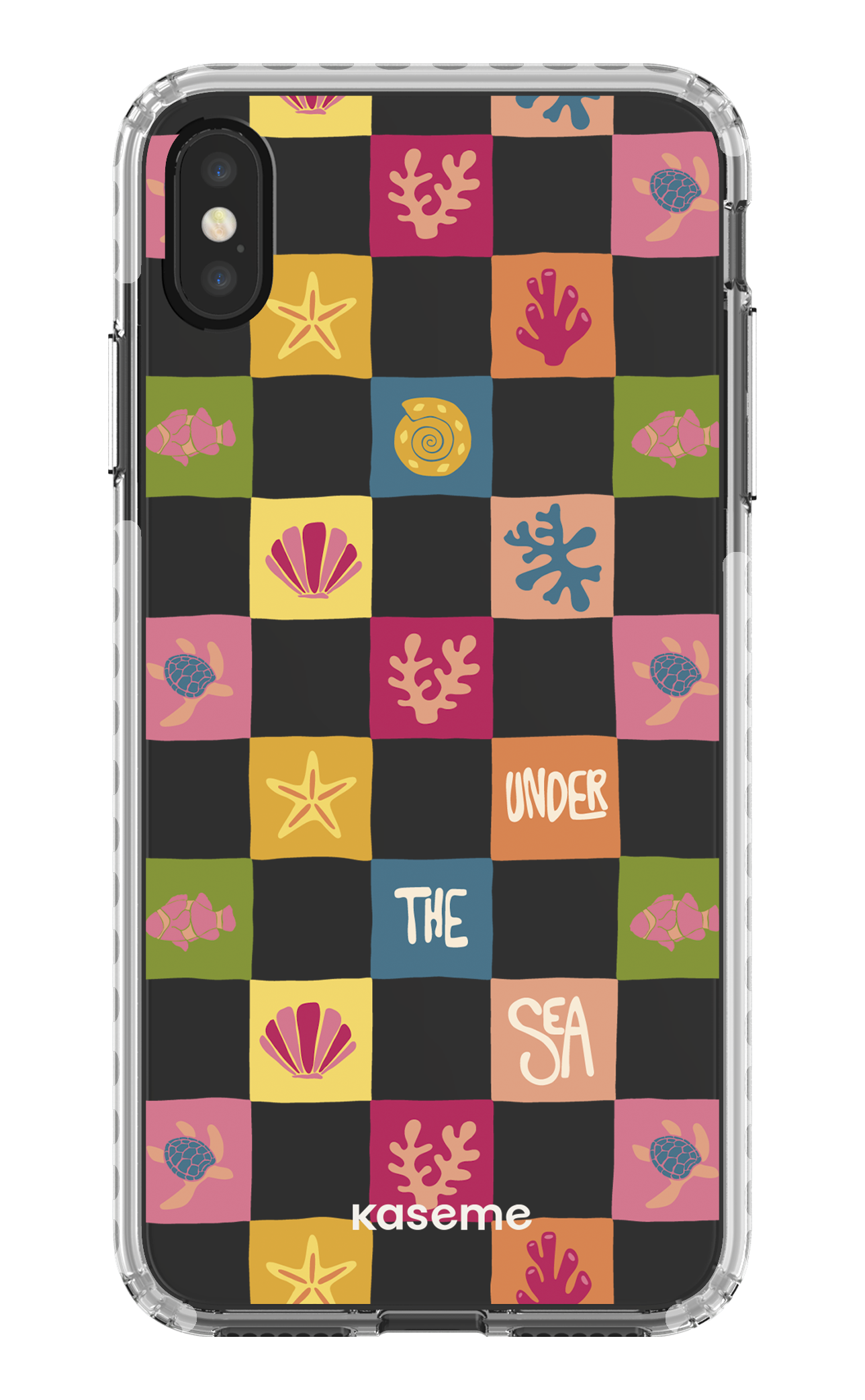 iPhone XS Max Clear Case - White Under the sea Clear Case -