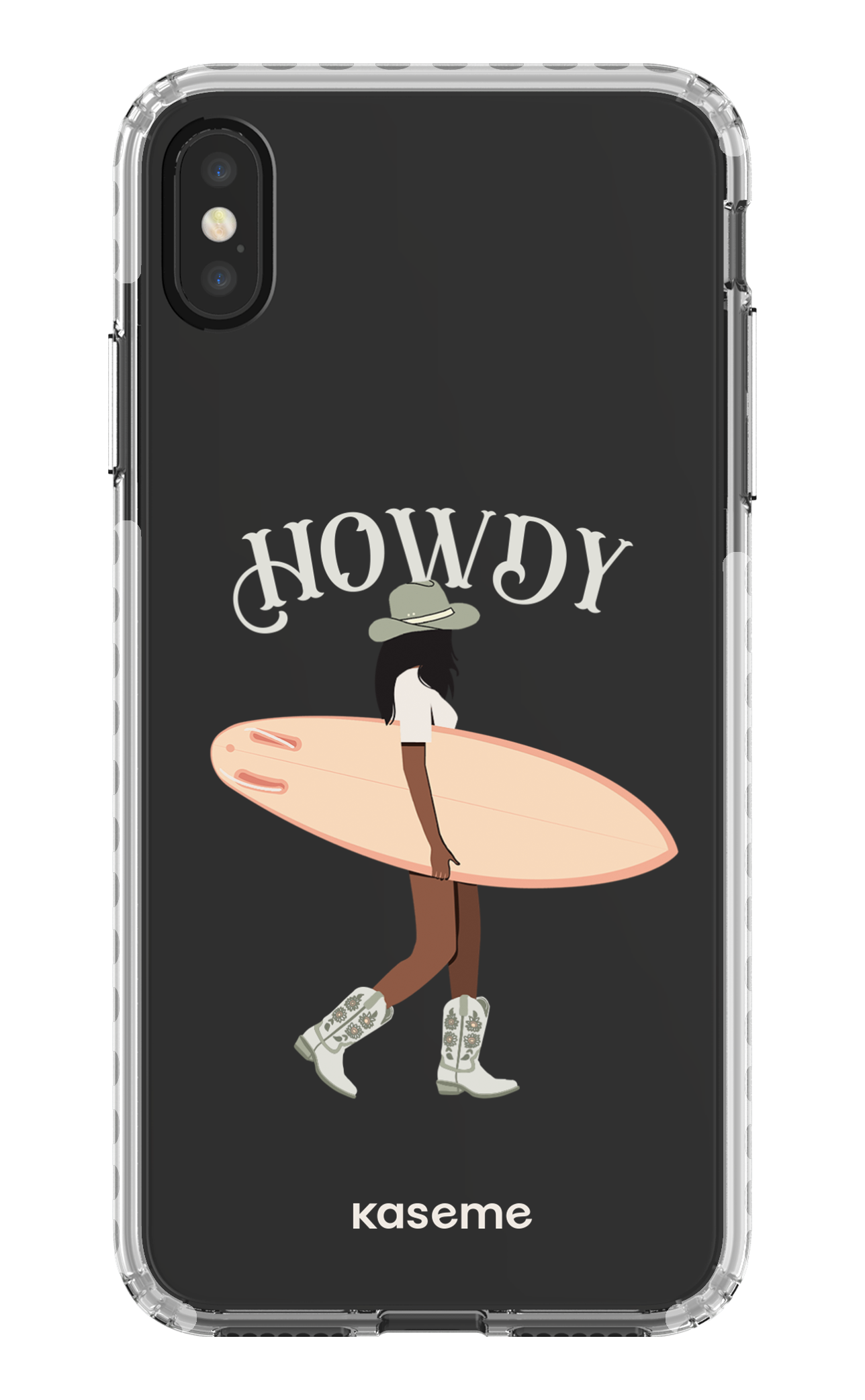 iPhone XS Max Clear Case - White Westsea Green Clear Case -