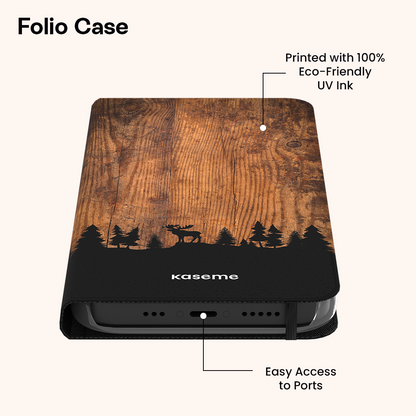 Polar flowers - Folio Case - iPhone 15 Pro Max