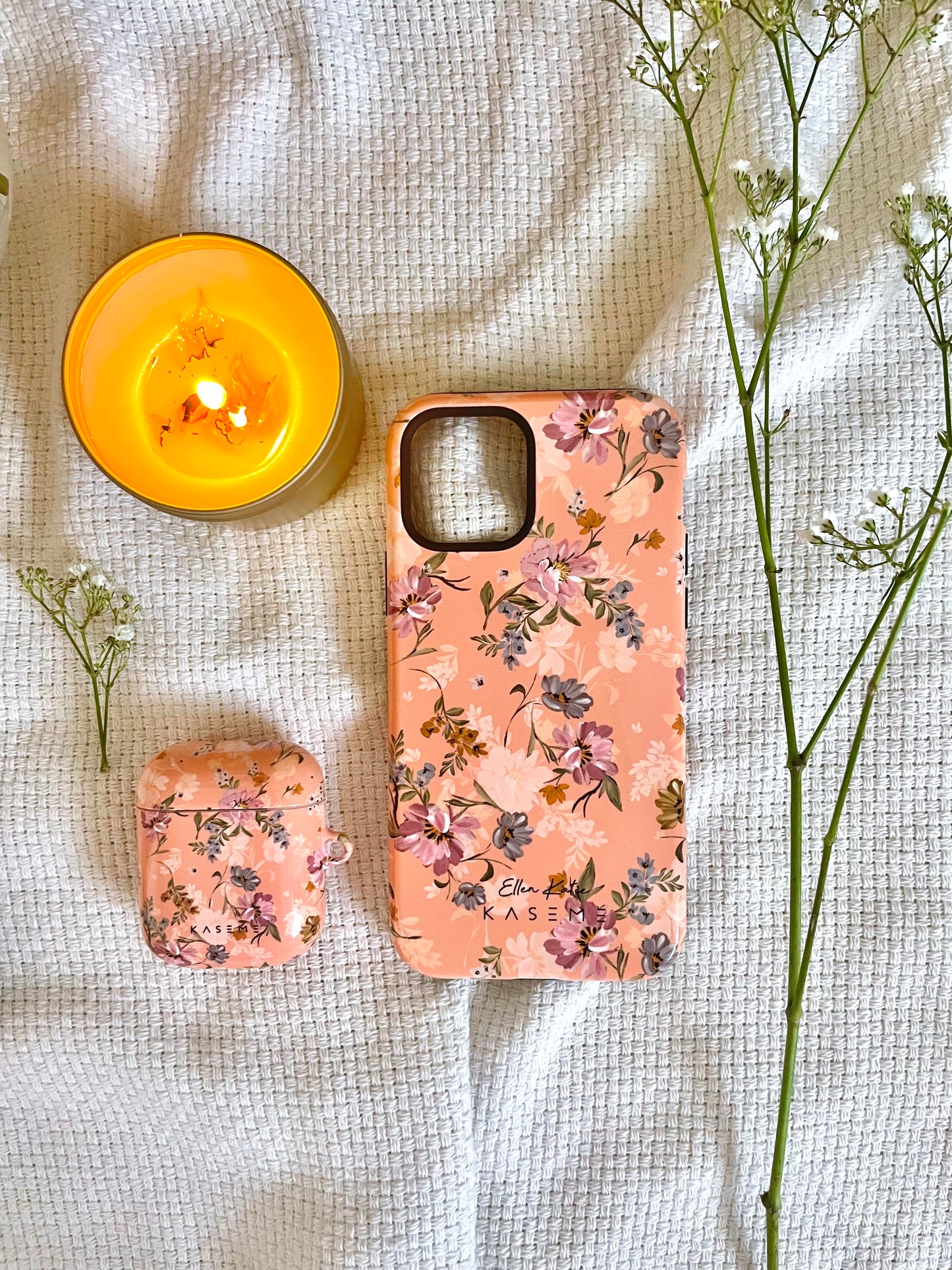 Seasonal Florals by Ellenkatie_ AirPods case