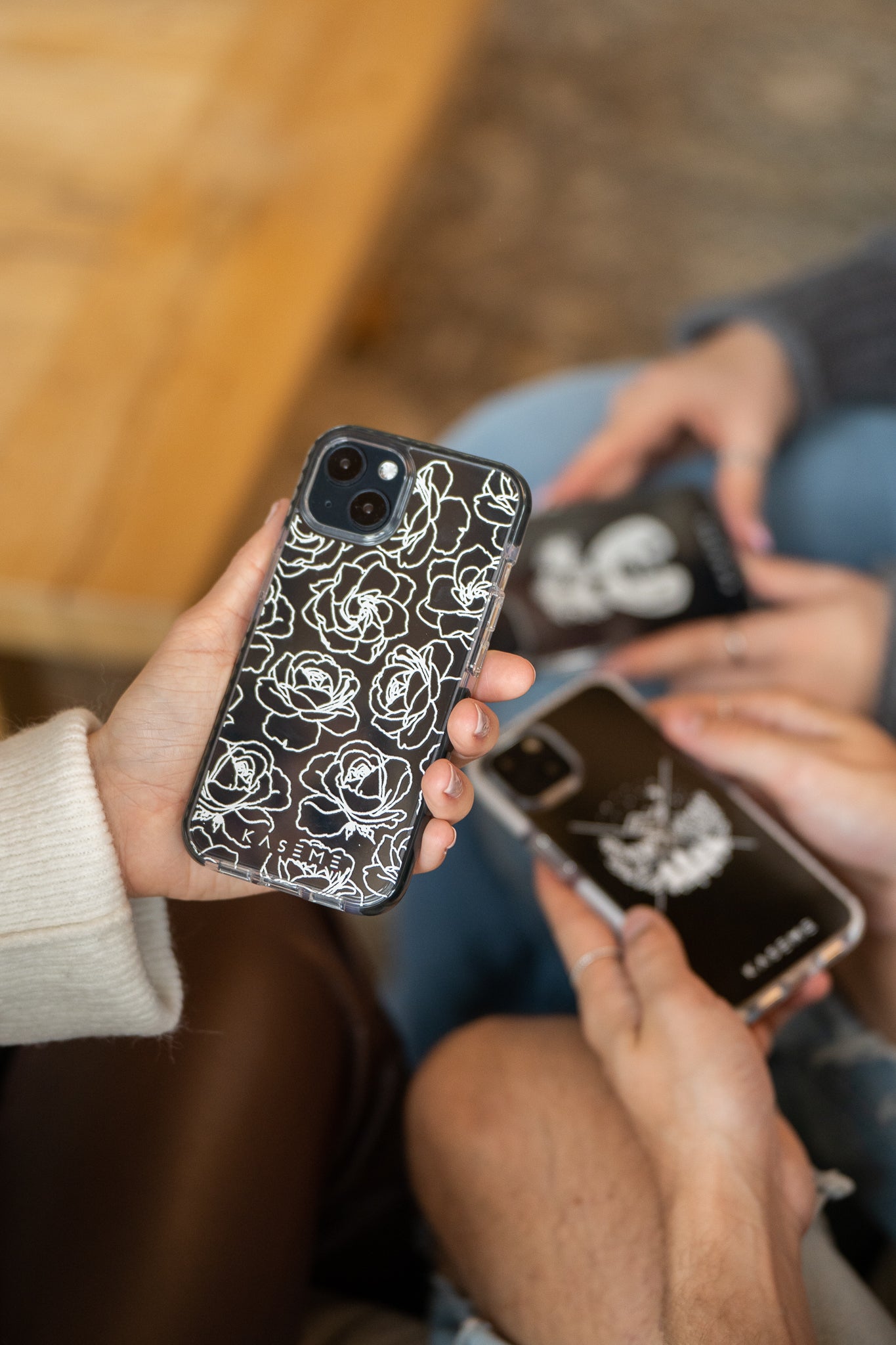 Polar Flowers Clear Case