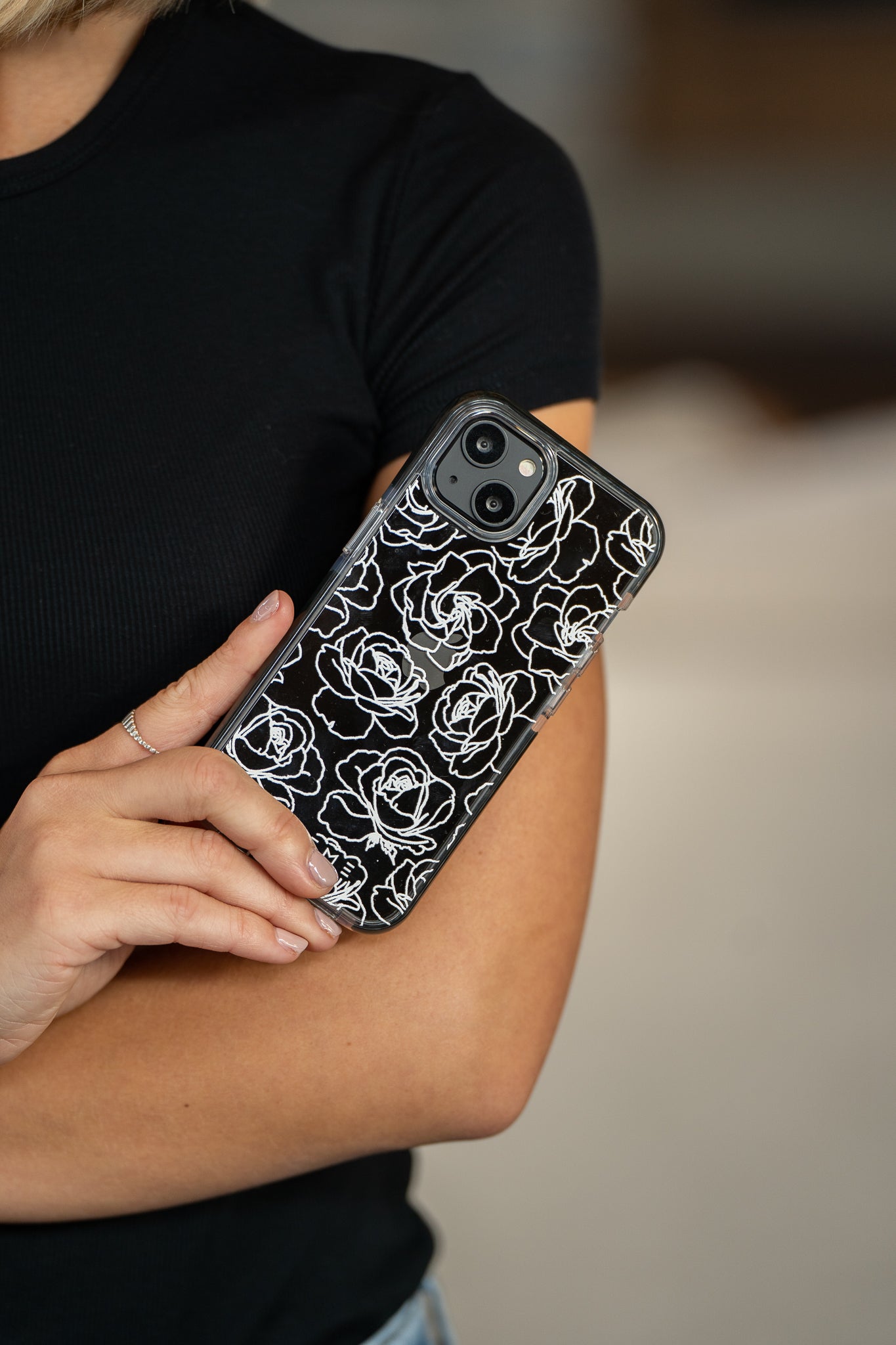 Polar Flowers Clear Case