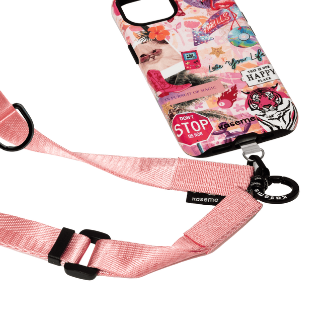 Crossbody Phone Strap Pink