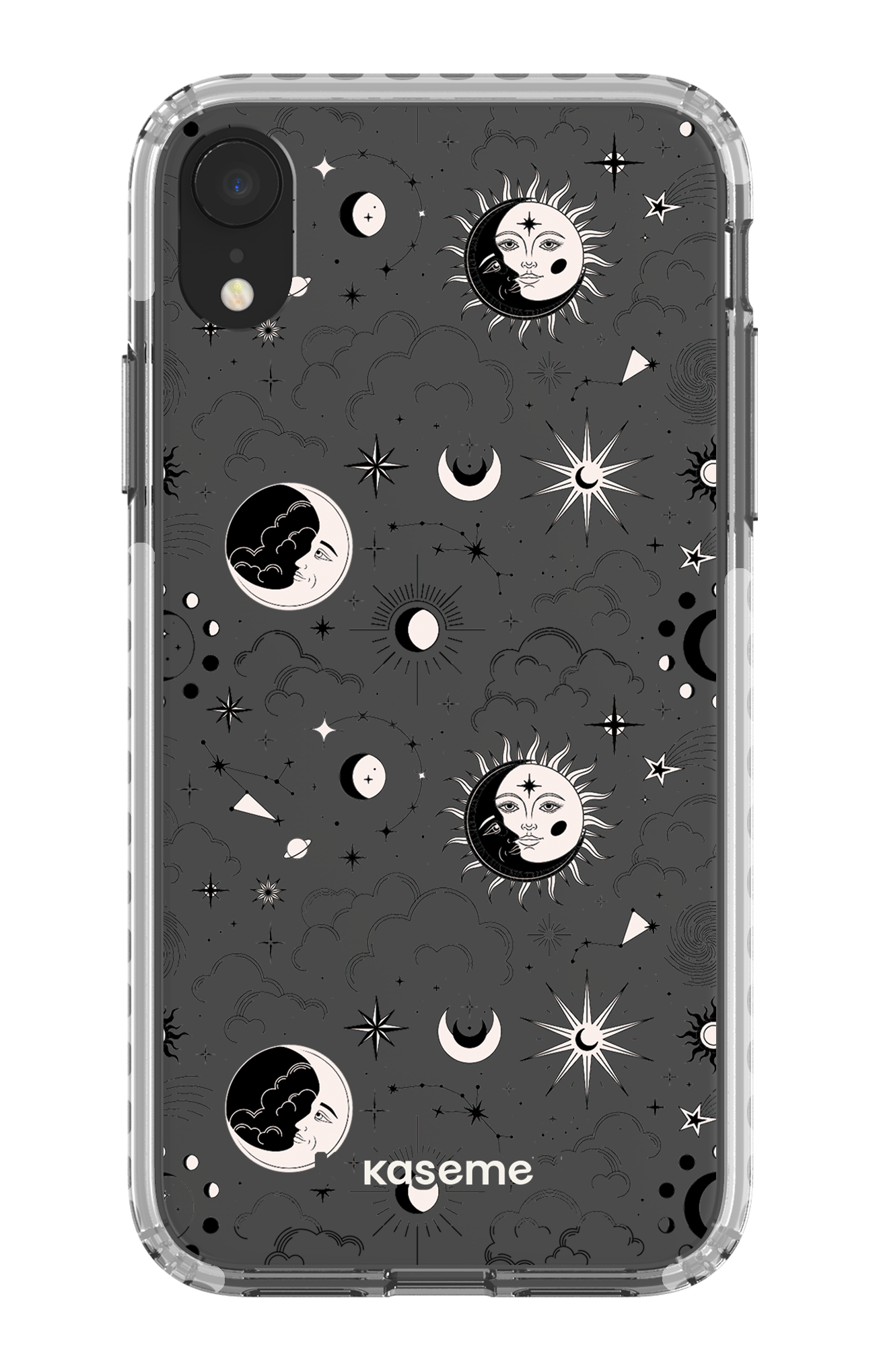 Milky Way Black Clear Case - iPhone XR
