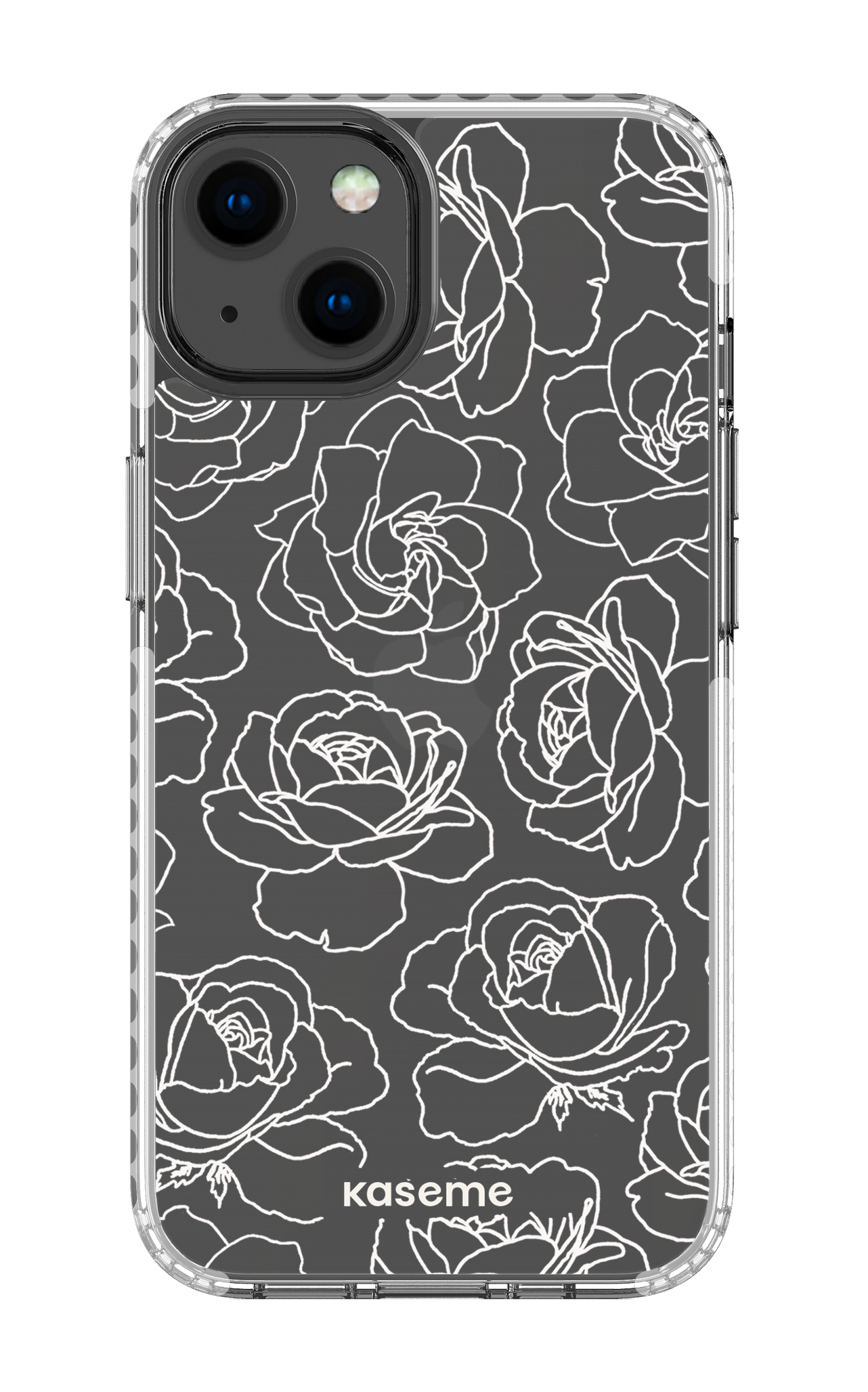 Polar Flowers Clear Case - iPhone 13