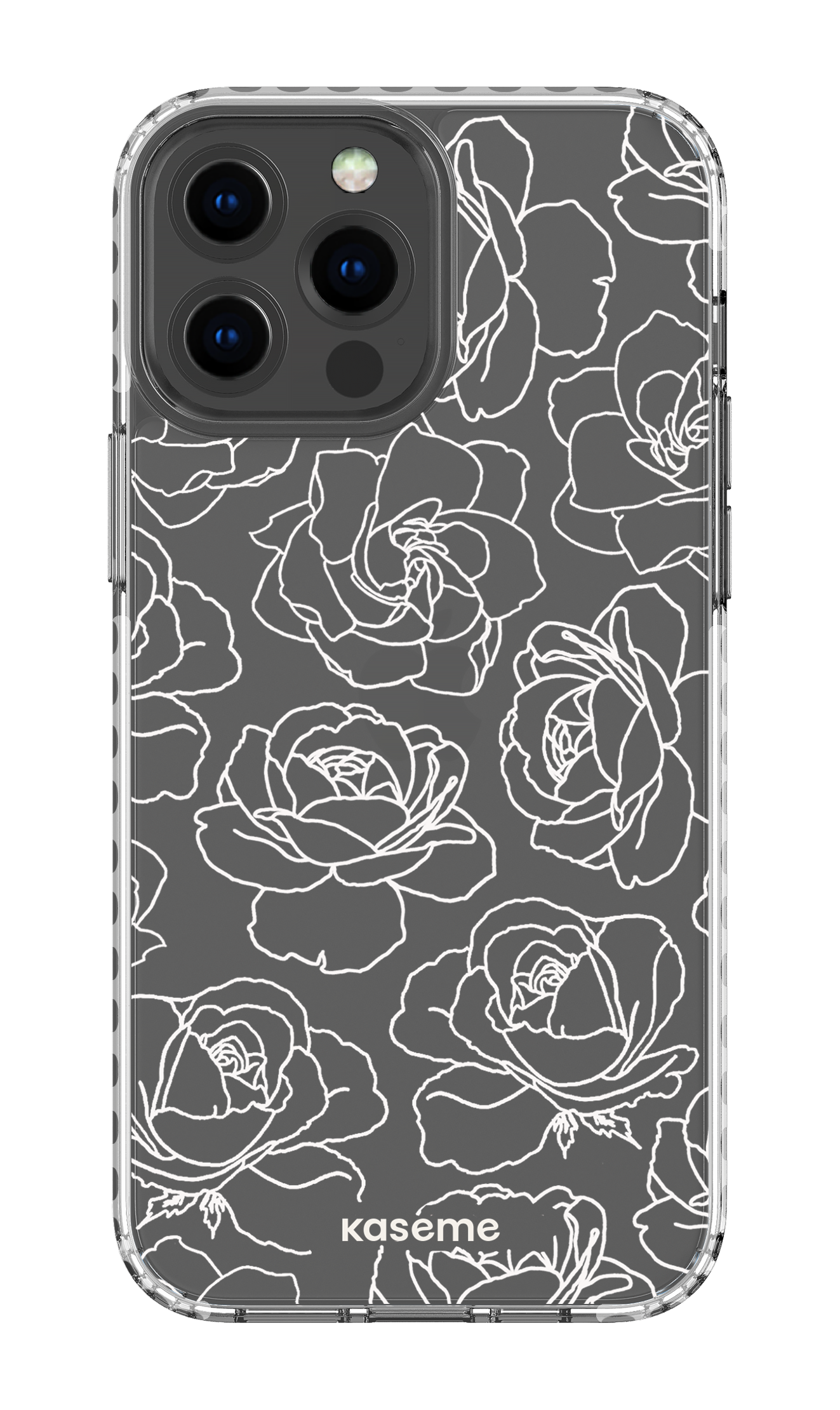 Polar Flowers Clear Case - iPhone 13 Pro Max