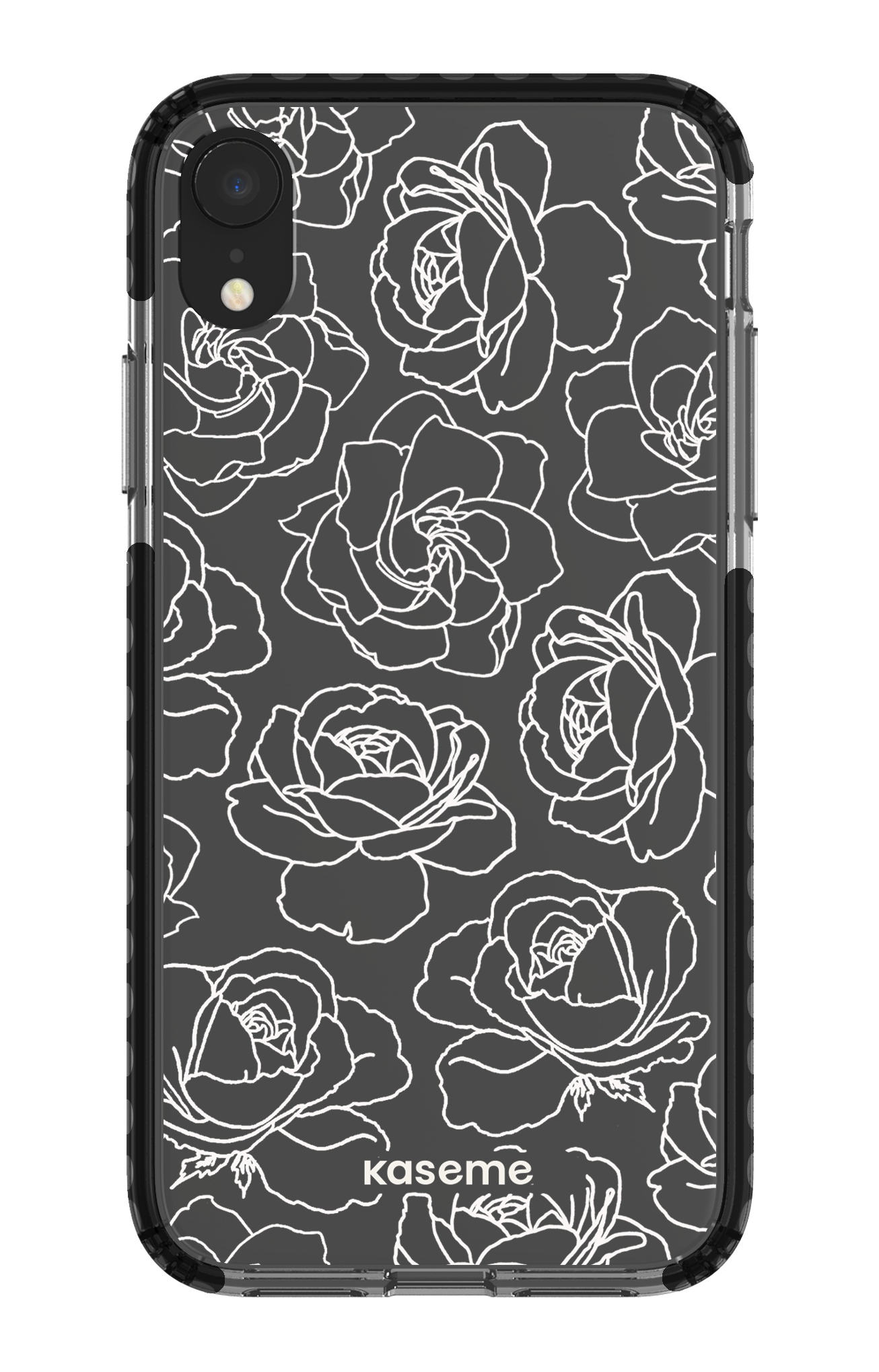 Polar Flowers Clear Case - iPhone XR