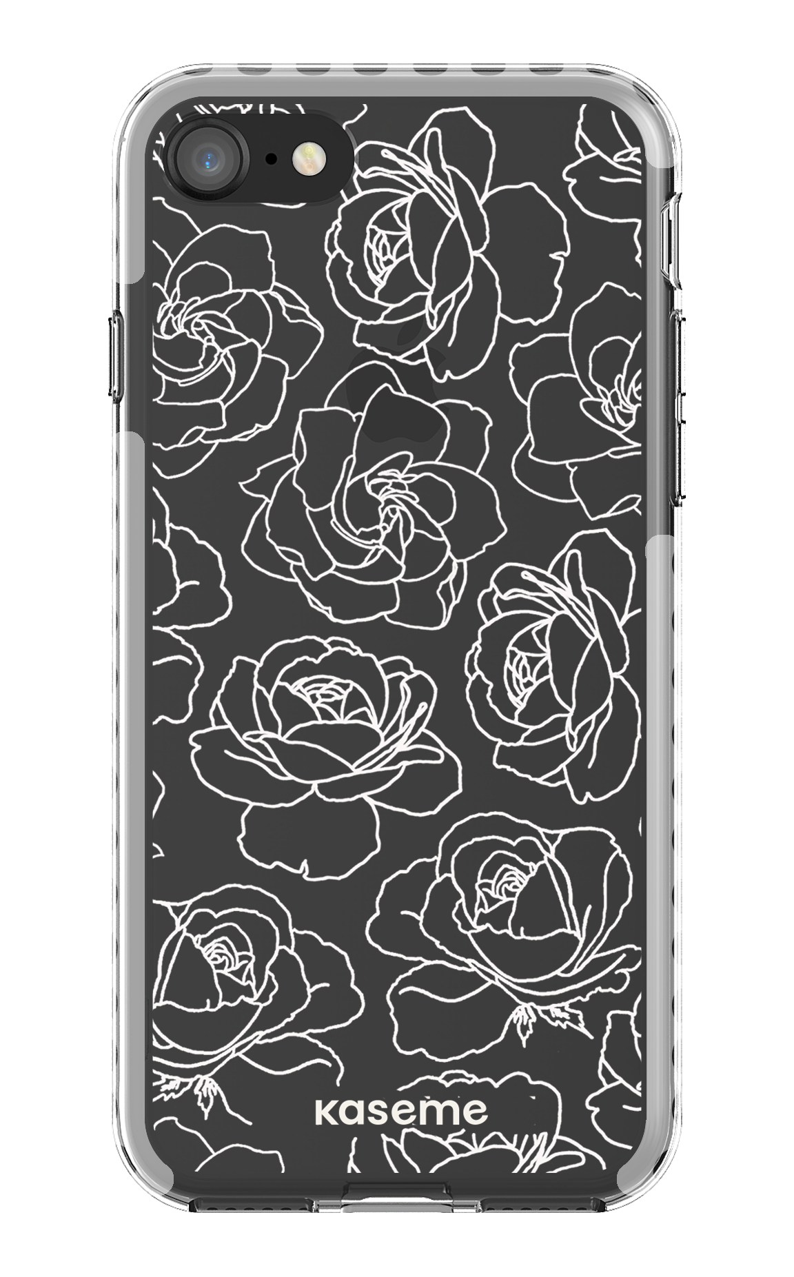 Polar Flowers Clear Case - iPhone 8