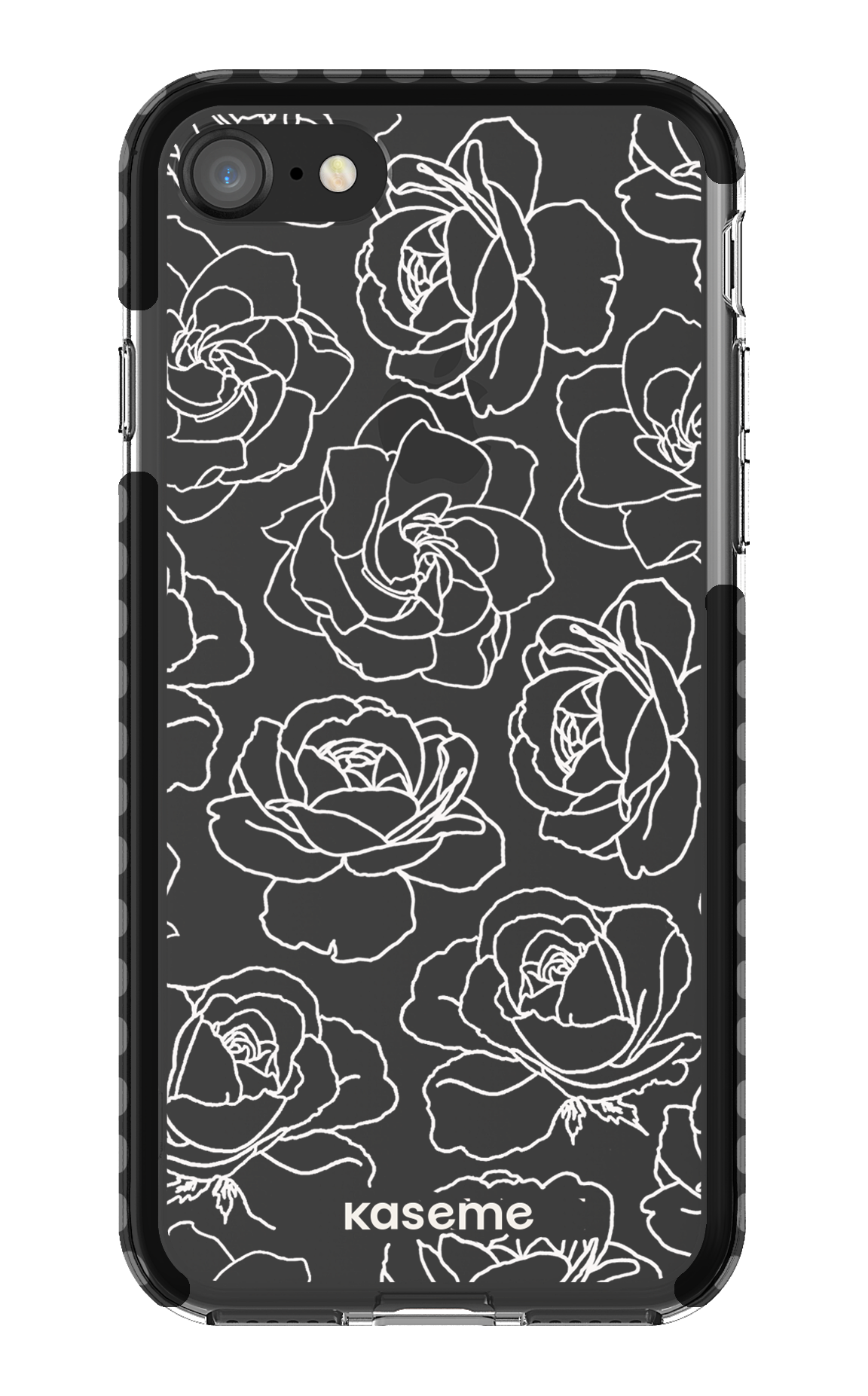 Polar Flowers Clear Case - iPhone 8