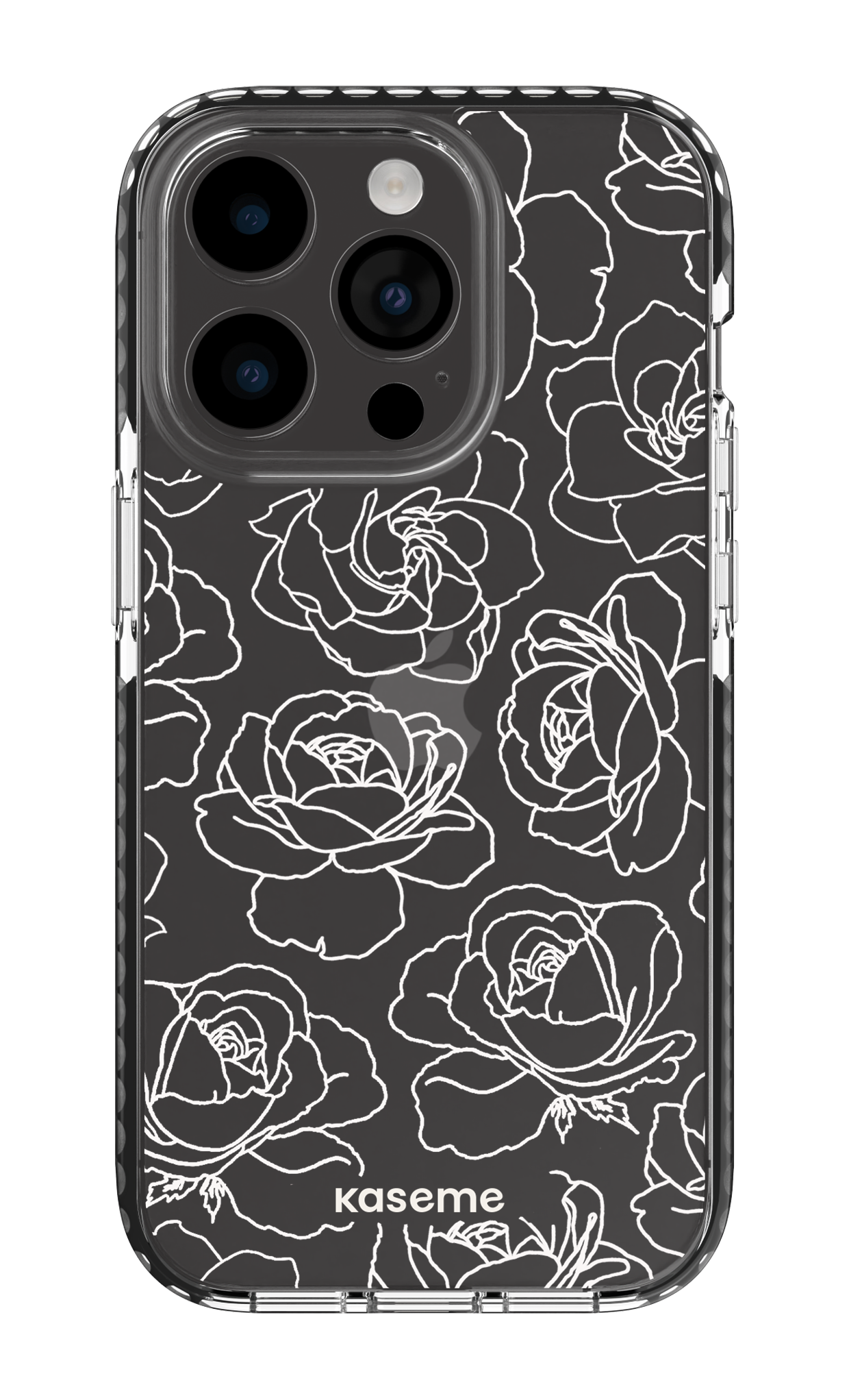 Polar Flowers Clear Case - iPhone 14 pro