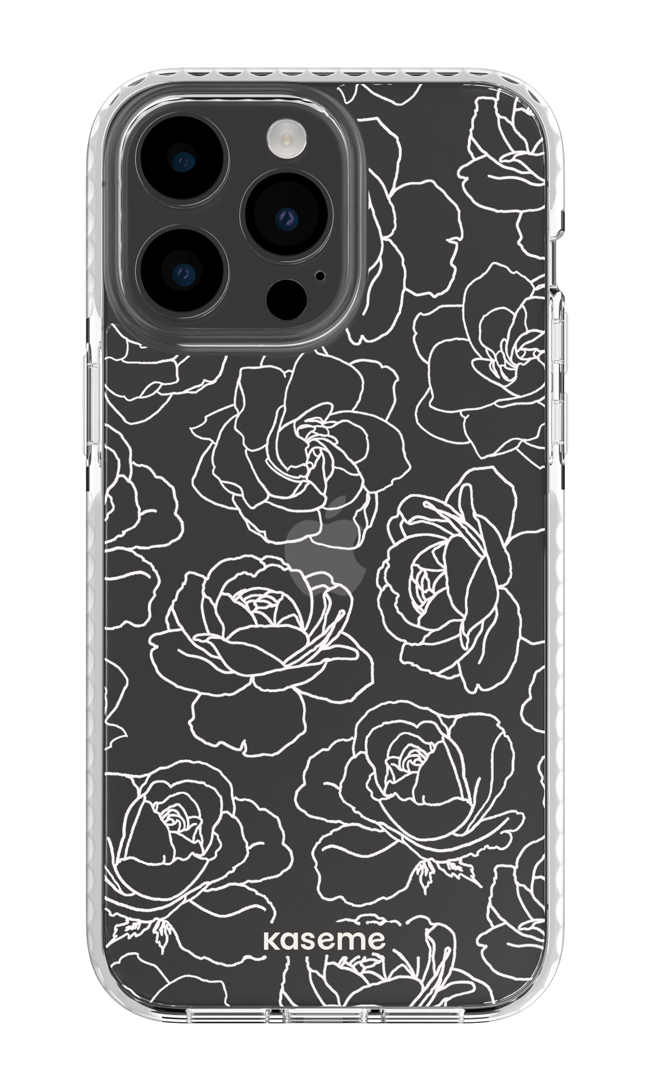 Polar Flowers Clear Case - iPhone 14 Pro Max