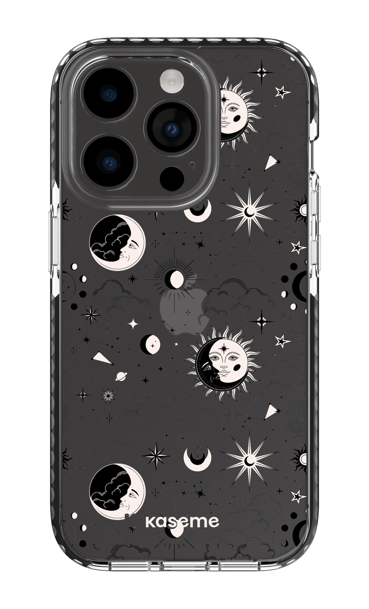 Milky Way Black Clear Case - iPhone 14 pro