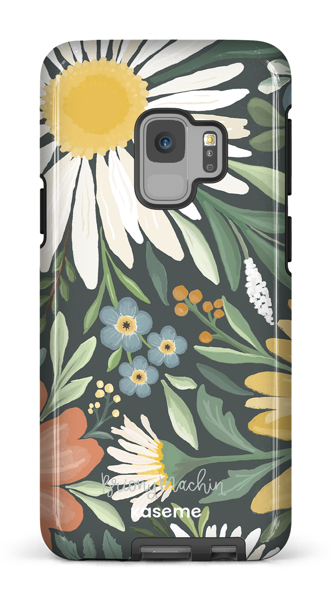 Garden Blooms Green by Briony Machin - Galaxy S9