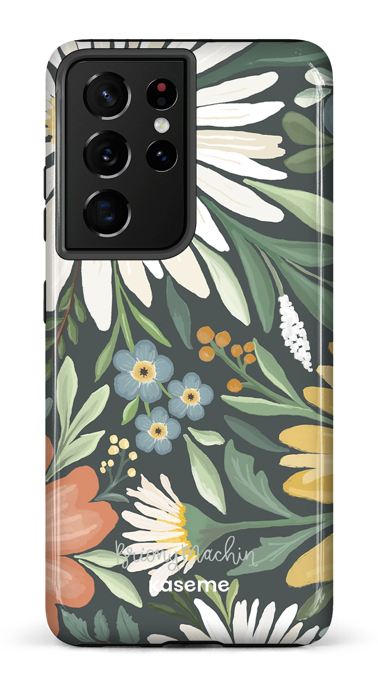 Garden Blooms Green by Briony Machin - Galaxy S21 Ultra