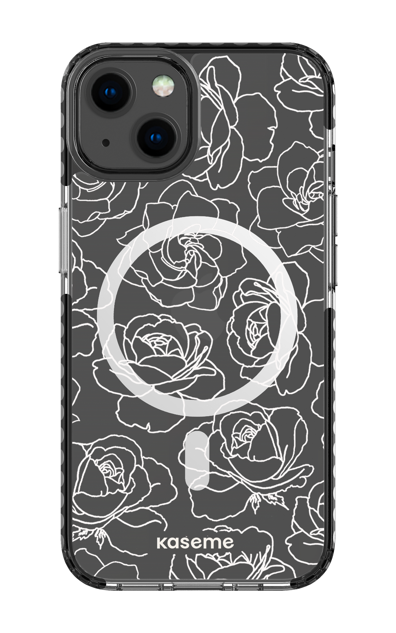 Polar Flowers Clear Case - iPhone 13