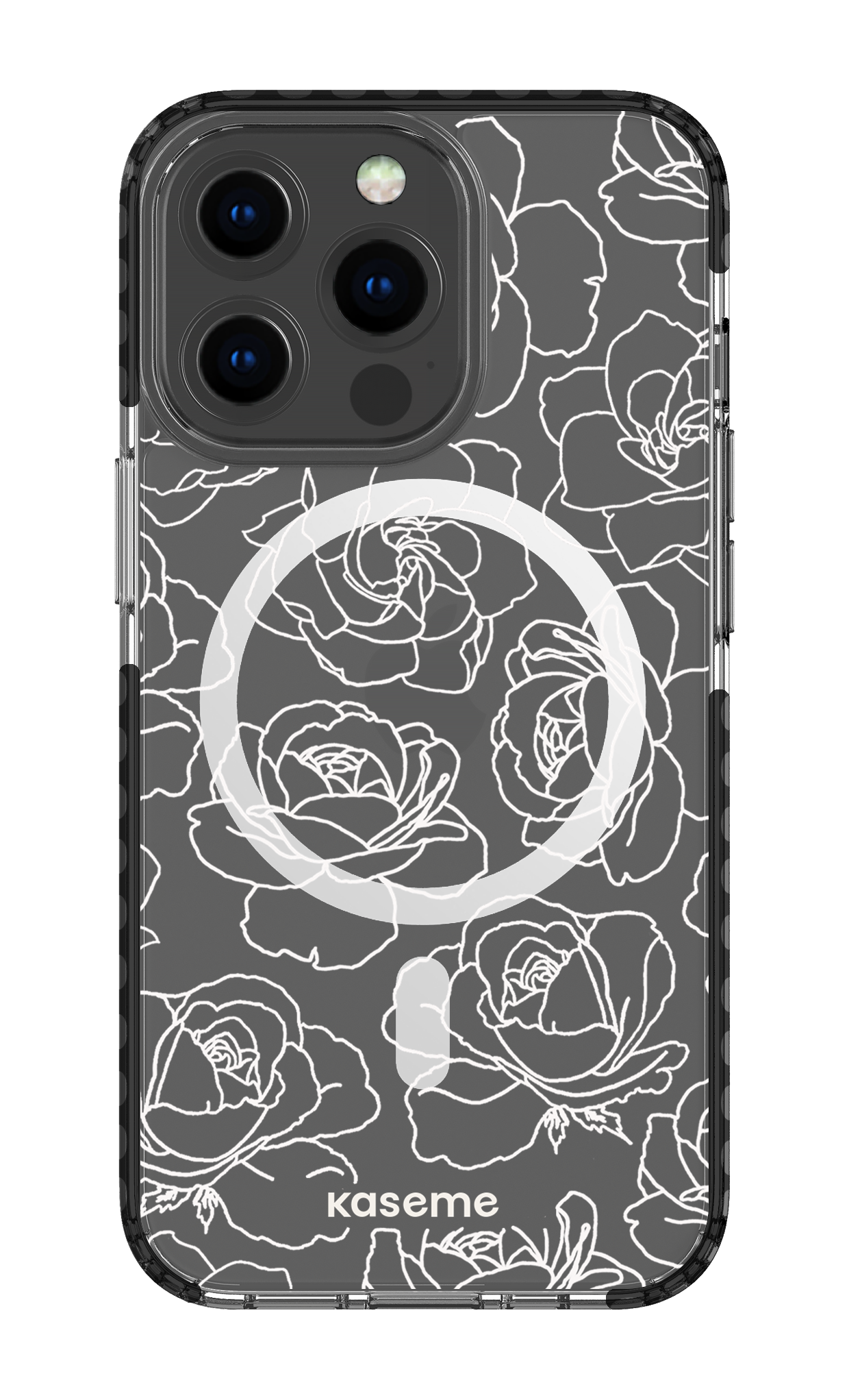 Polar Flowers Clear Case - iPhone 13 Pro