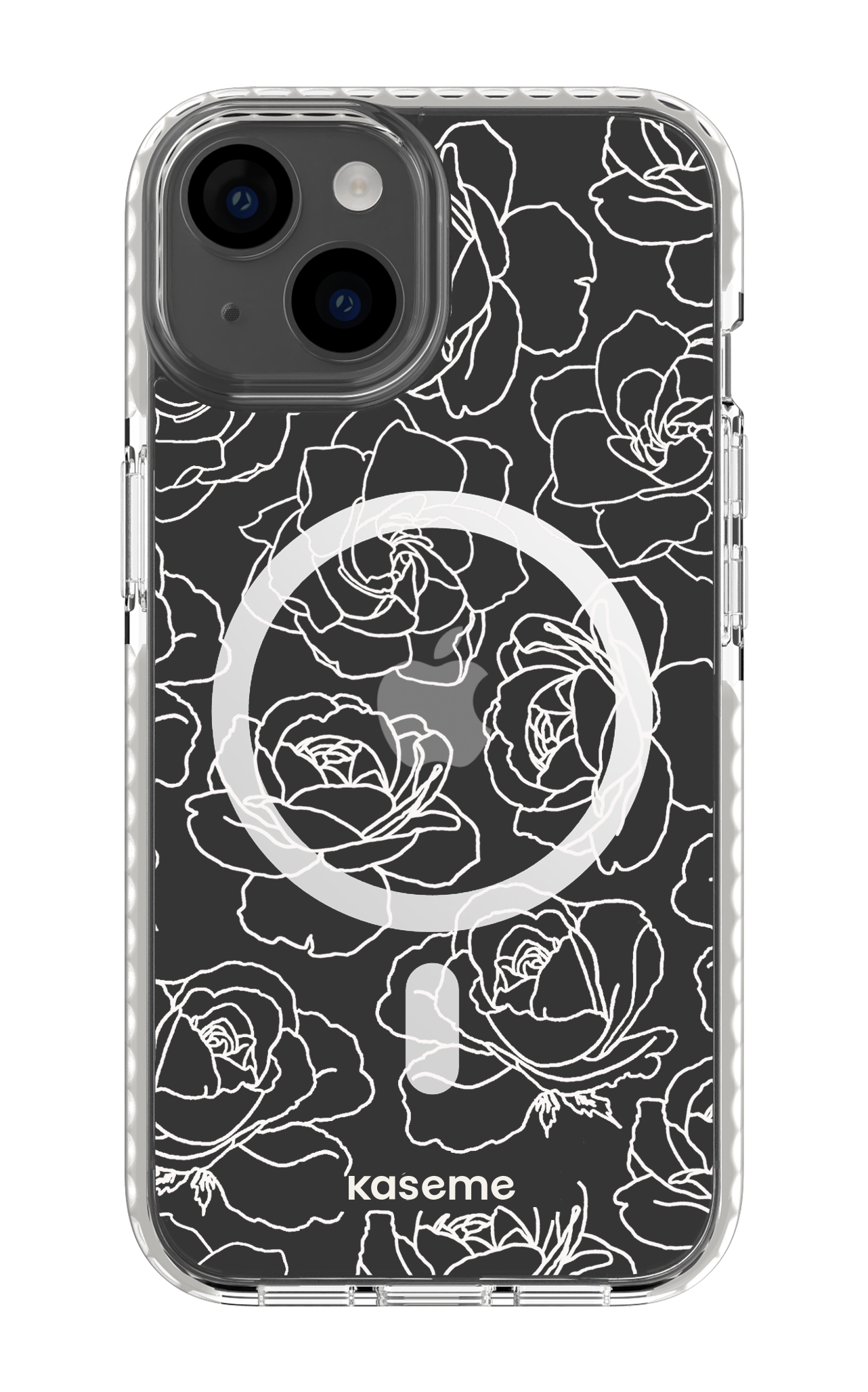 Polar Flowers Clear Case - iPhone 14