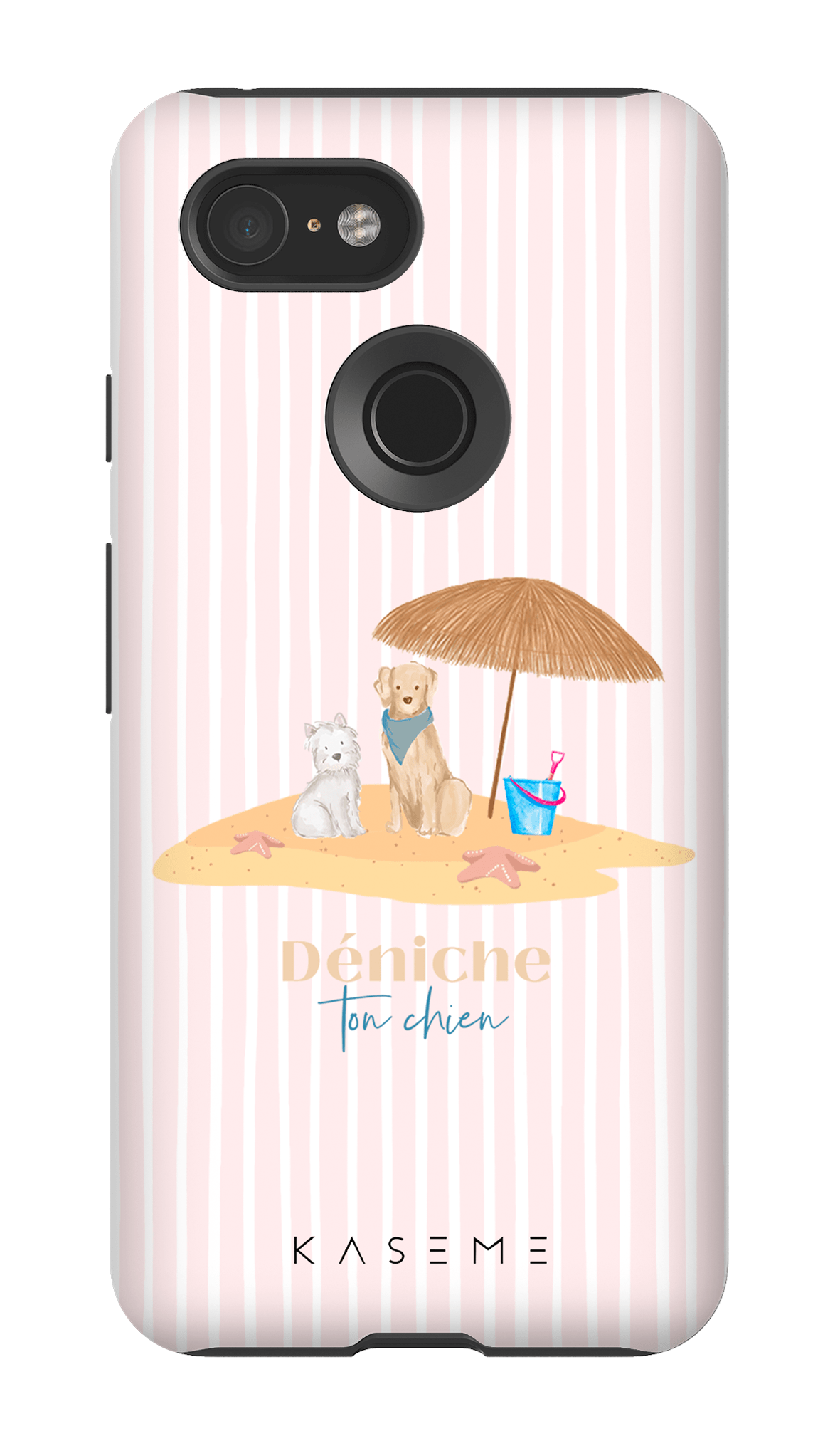 Dogs On Vacay Mode Pink by Déniche Ton Chien - Google Pixel 3