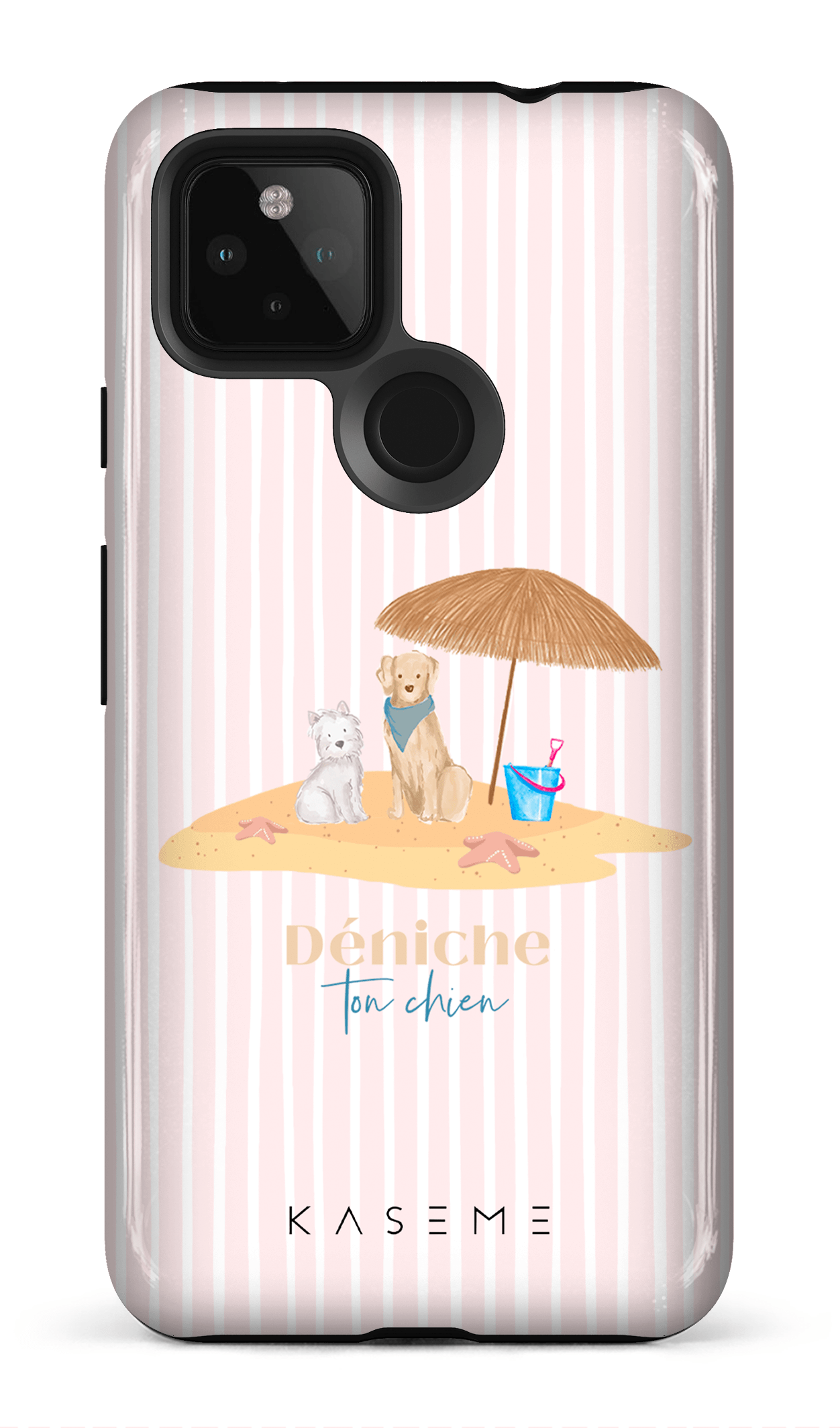 Dogs On Vacay Mode Pink by Déniche Ton Chien - Google Pixel 4A (5G)