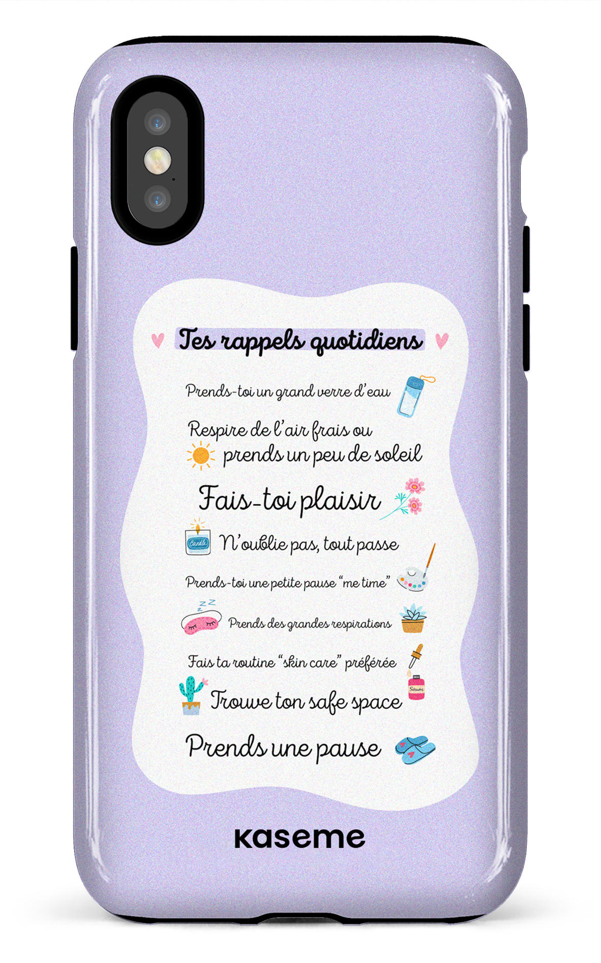 Tes rappels quotidiens purple - iPhone X/Xs