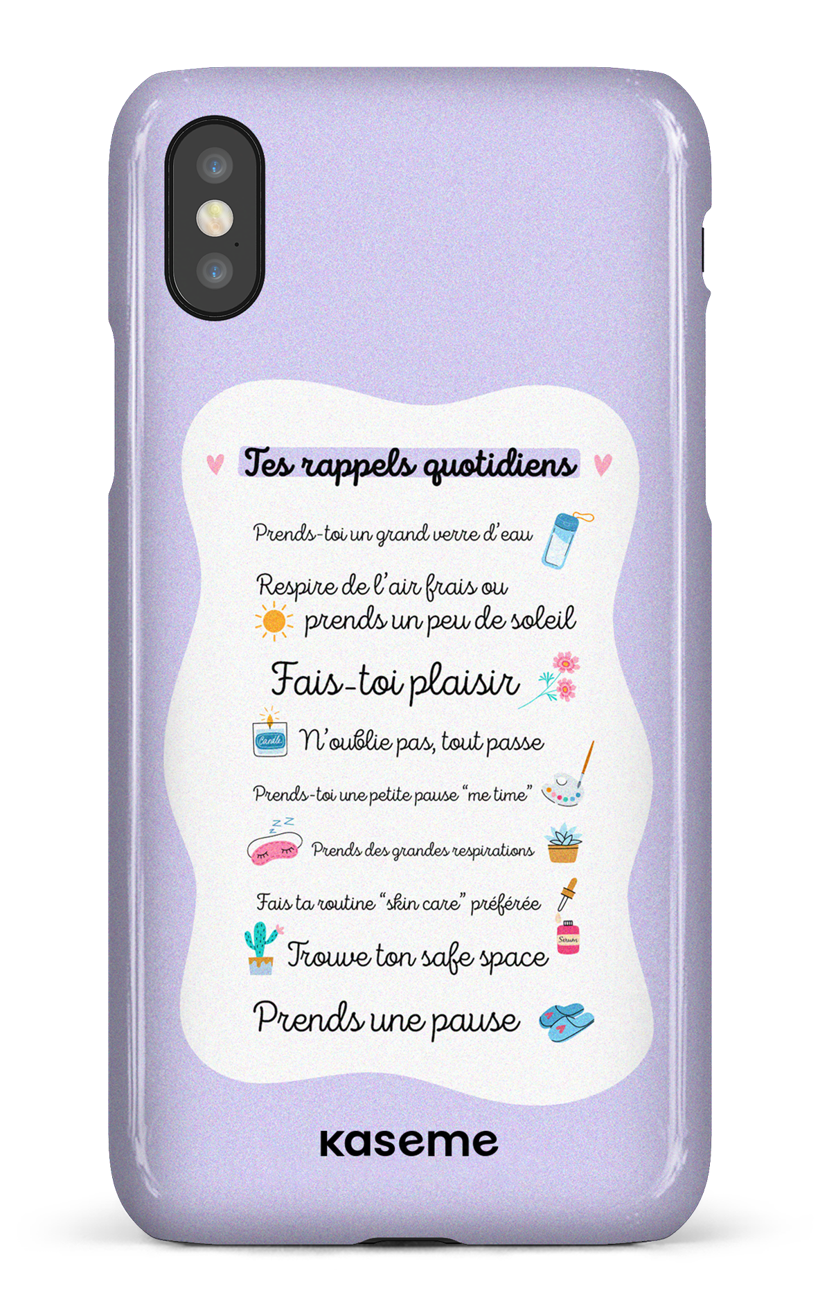 Tes rappels quotidiens purple - iPhone X/Xs
